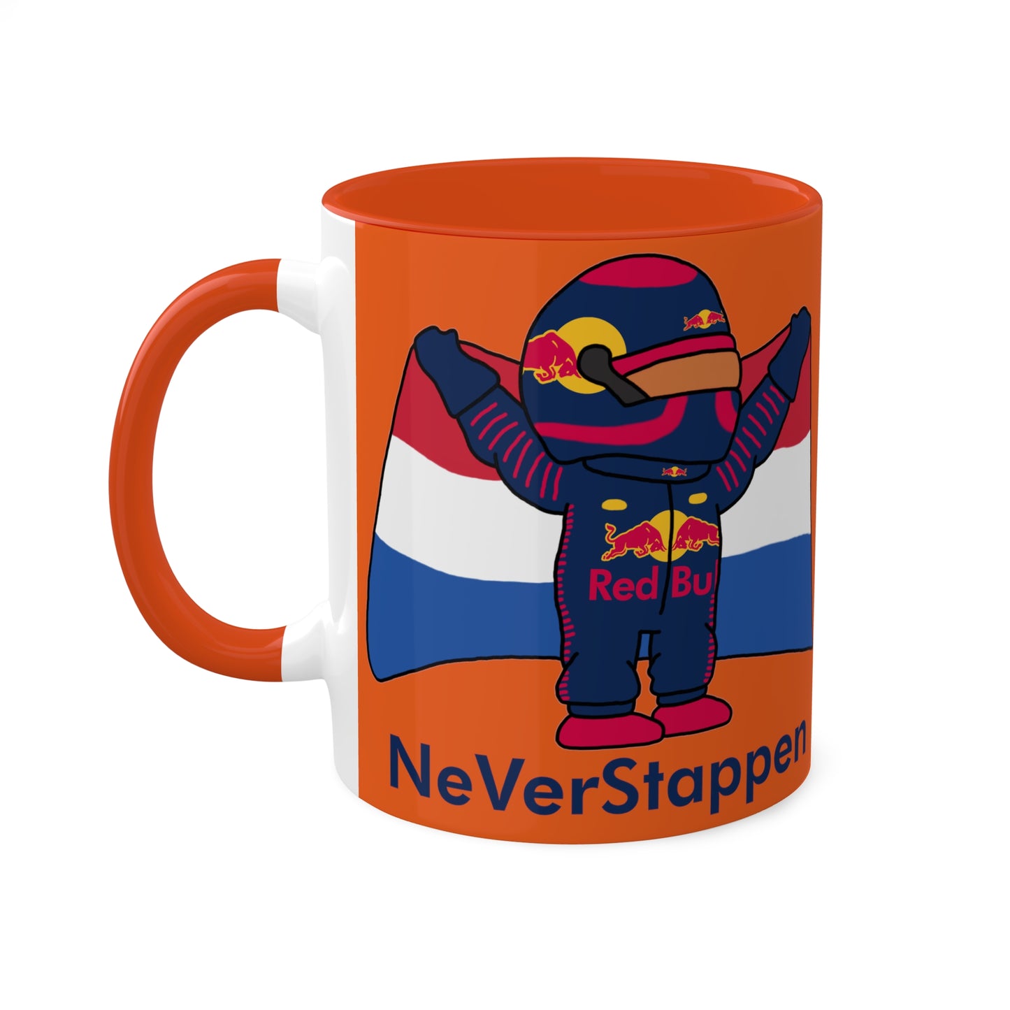 NeVerStappen Red Bull Formula 1 F1 Max Vertsappen Colorful Mugs, 11oz Mugs Printify
