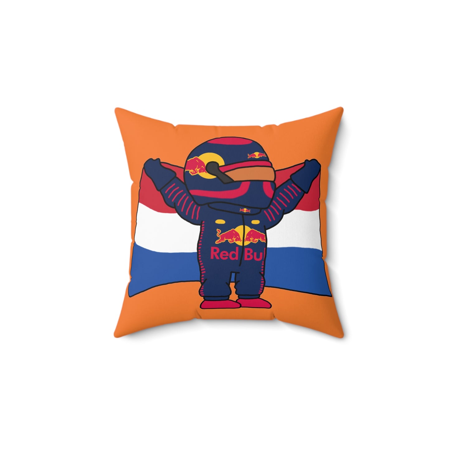 NeVerStappen Red Bull Formula 1 F1 Max Verstappen Pillow 14" × 14" Pillows F1 Max Verstappen Red Bull Printify