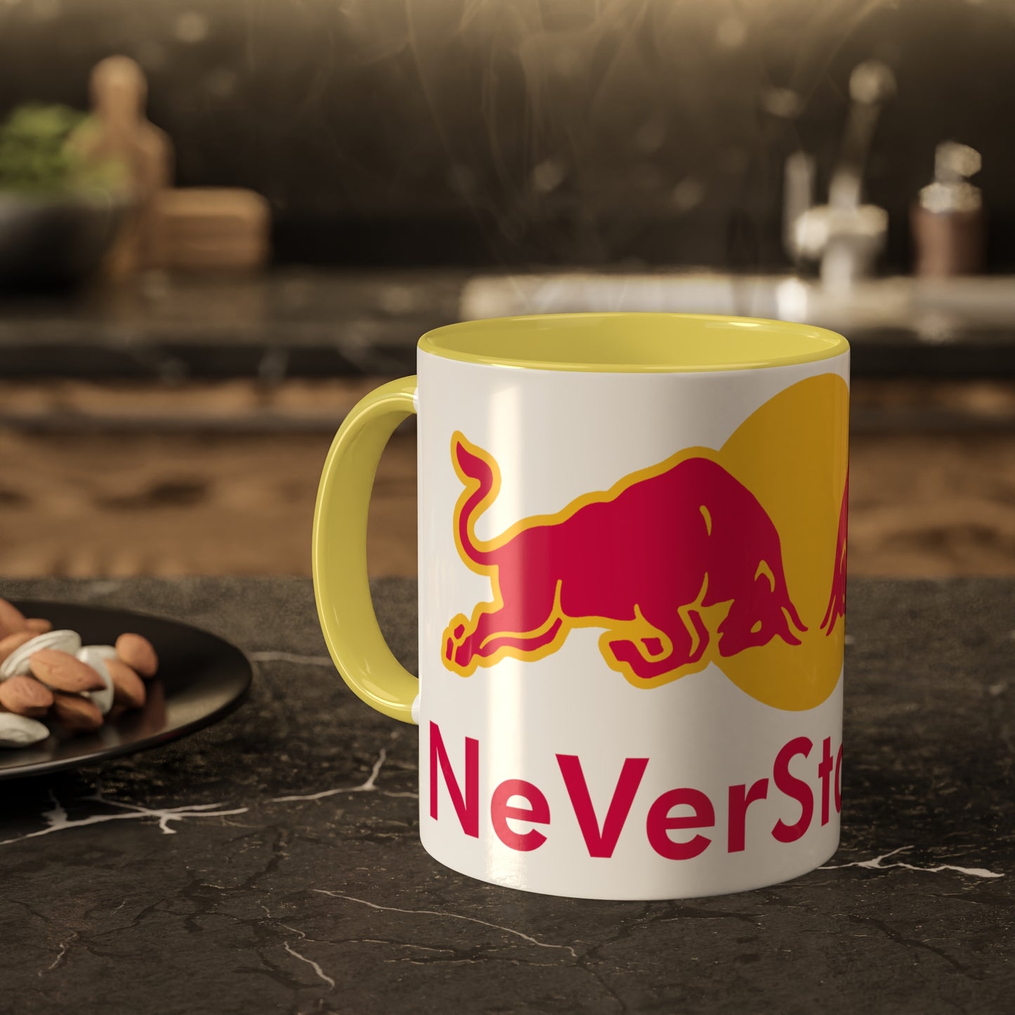 NeVerStappen Red Bull Formula 1 F1 Max Vertsappen Colorful Mugs, 11oz 11oz Yellow Mugs Printify