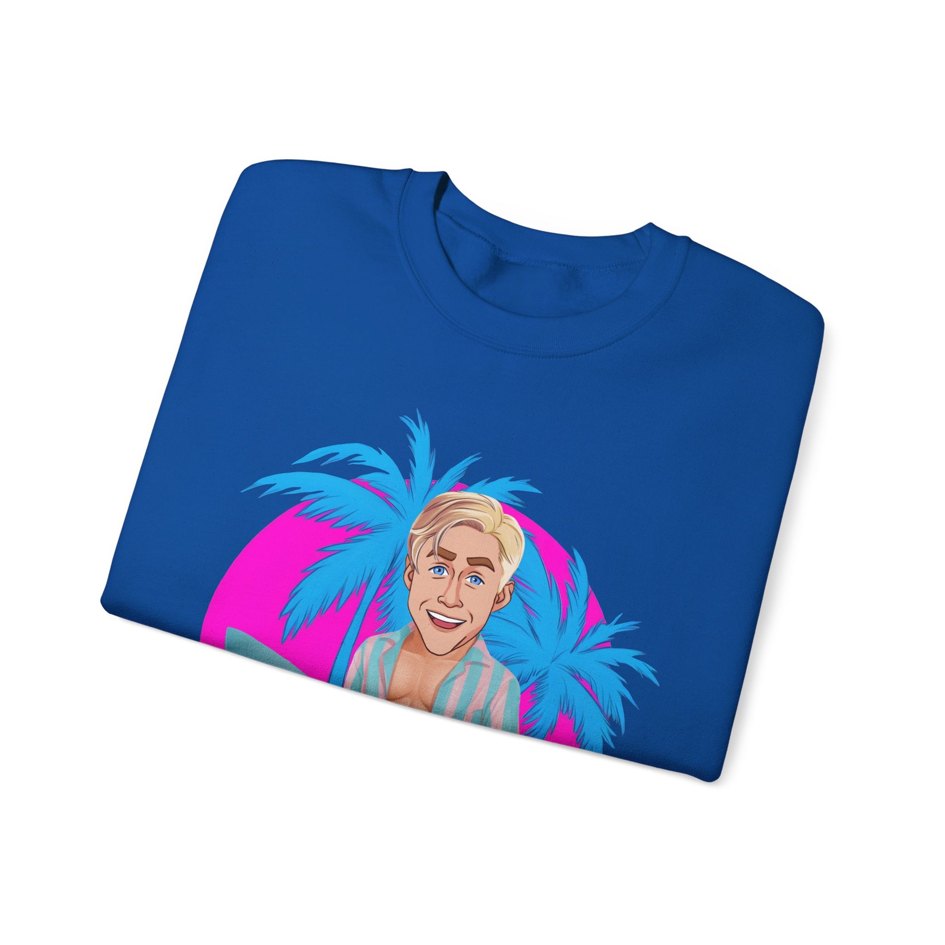 My Job Is Beach Sweatshirt Ken Sweater Barbie Shirt Surfing Jumper Surf Pullover Summer Jumper Vacation Sweater Surfing Gift for Surfer Sweatshirts Barbie Celebrities Ken Movies Ryan Gosling Printify