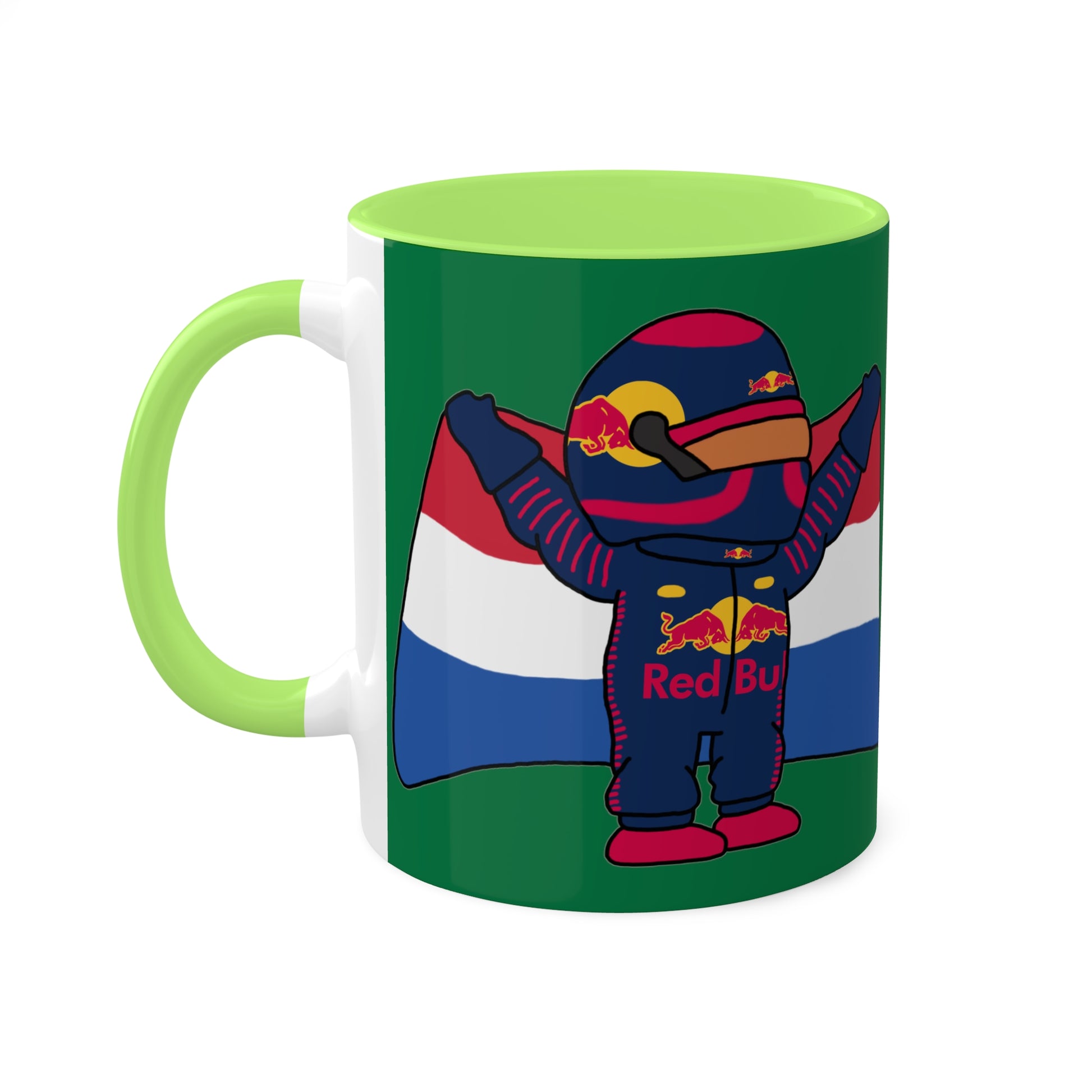 NeVerStappen Red Bull Formula 1 F1 Max Vertsappen Colorful Mugs, 11oz Mugs Printify