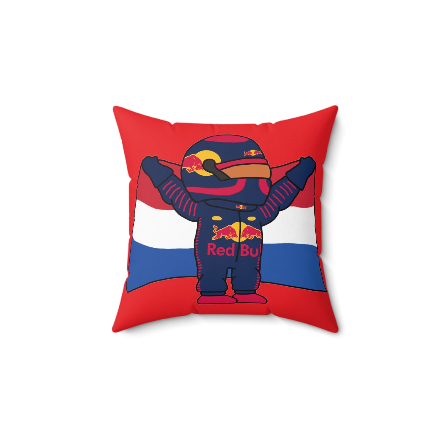 NeVerStappen Red Bull Formula 1 F1 Max Verstappen Pillow 14" × 14" Pillows F1 Max Verstappen Red Bull Printify