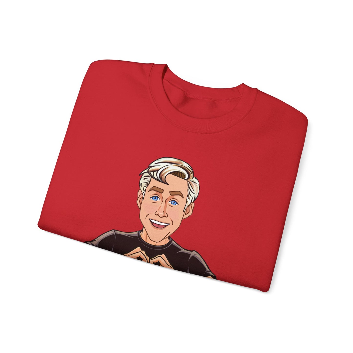 I am Kenough Ryan Gosling Ken Barbie Movie Unisex Heavy Blend Crewneck Sweatshirt Sweatshirts Barbie Celebrities Ken Movies Ryan Gosling Printify