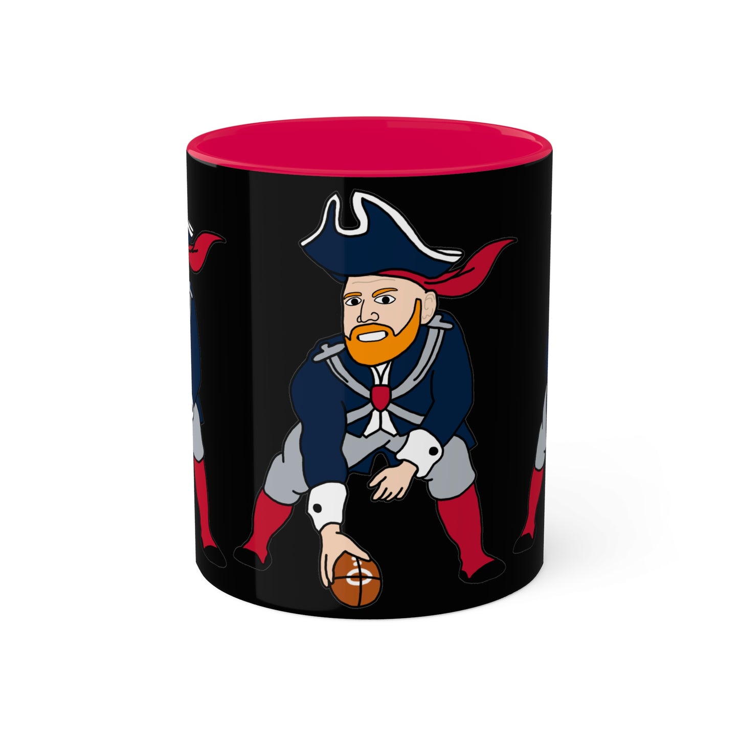 Bill Burrdy New England Patriots NFL Tom Brady Bill Burr Colorful Mug, 11oz Mugs American Football Bill Burr Monday Morning Podcast New England Patriots NFL Podcasts Stand-up Comedy Printify
