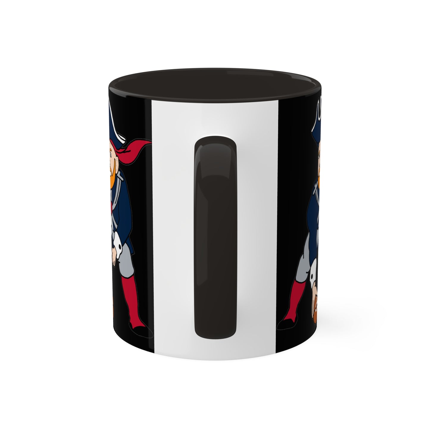 Bill Burrdy New England Patriots NFL Tom Brady Bill Burr Colorful Mug, 11oz Mugs American Football Bill Burr Monday Morning Podcast New England Patriots NFL Podcasts Stand-up Comedy Printify