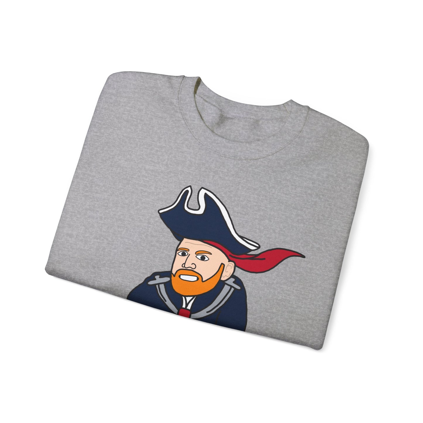 Bill Burrdy New England Patriots Tom Brady Bill Burr Unisex Heavy Blend Crewneck Sweatshirt Sweatshirts American Football Bill Burr Monday Morning Podcast New England Patriots NFL Podcasts Stand-up Comedy Printify