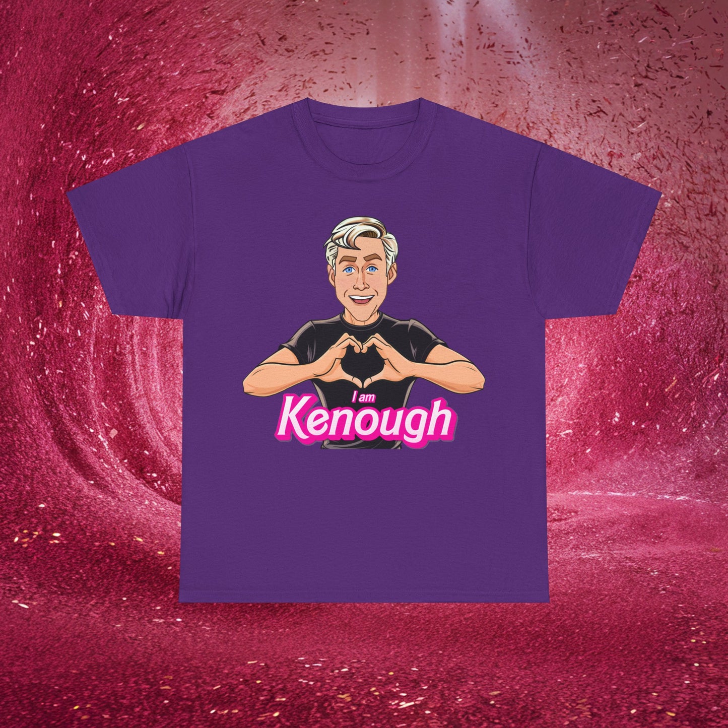 I am Kenough Tshirt Ken T-shirt Ryan Gosling Shirt Barbie T shirt Ken Gift Barbie Gift I'm Kenough Shirt I am Enough T-shirt Im Kenough Tee Purple T-shirts Barbie Celebrities Ken Movies Ryan Gosling Printify