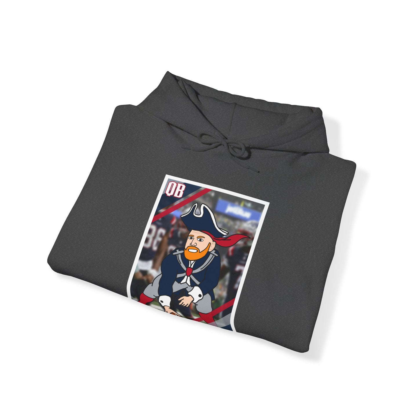 Bill Burrdy New England Patriots Tom Brady Bill Burr Unisex Heavy Blend Hooded Sweatshirt Hoodies American Football Bill Burr Monday Morning Podcast New England Patriots NFL Podcasts Stand-up Comedy Printify