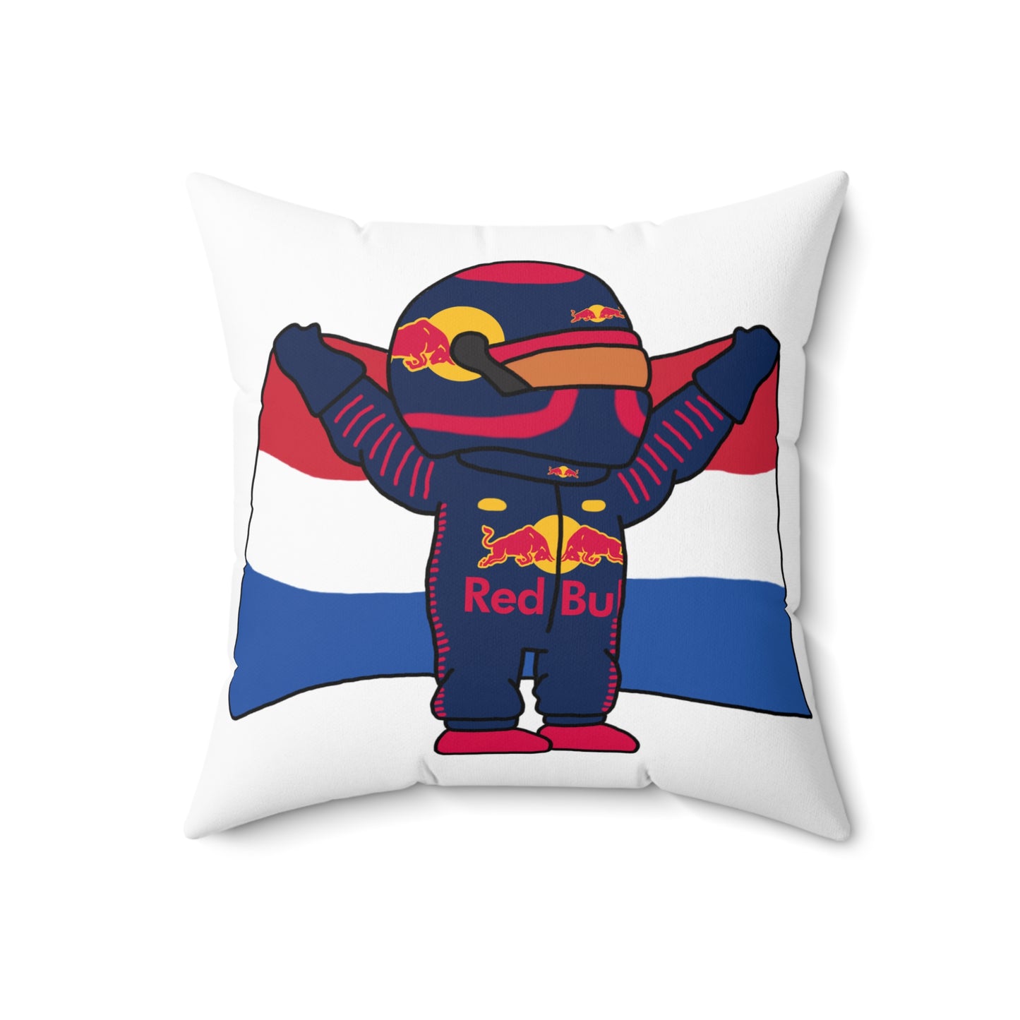 NeVerStappen Red Bull Formula 1 F1 Max Verstappen Pillow 18" × 18" Pillows F1 Max Verstappen Red Bull Printify