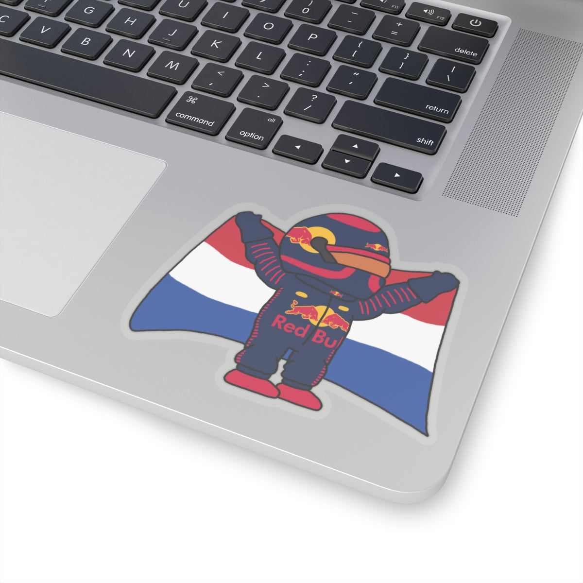 NeVerStappen Red Bull Formula 1 F1 Max Verstappen Kiss-Cut Stickers 4" × 4" Transparent Stickers F1 Max Verstappen Red Bull Printify