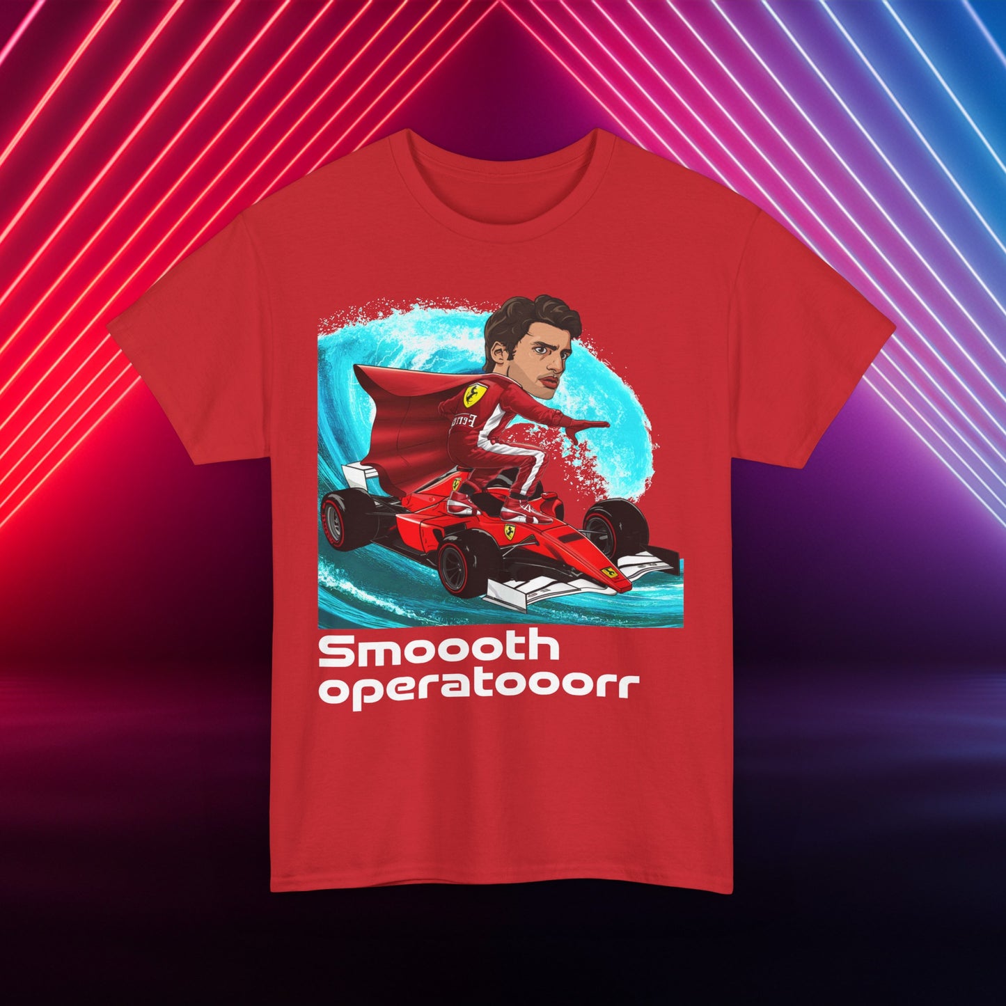 Carlos Sainz T-shirt Carlos Sainz Shirt Smooth Operator Shirt Ferrari T shirt Formula 1 Tee F1 Tshirt Ferrari Gift Ferrari Fan Shirt F1 Gift Red T-shirts Carlos Sainz F1 Ferrari Printify