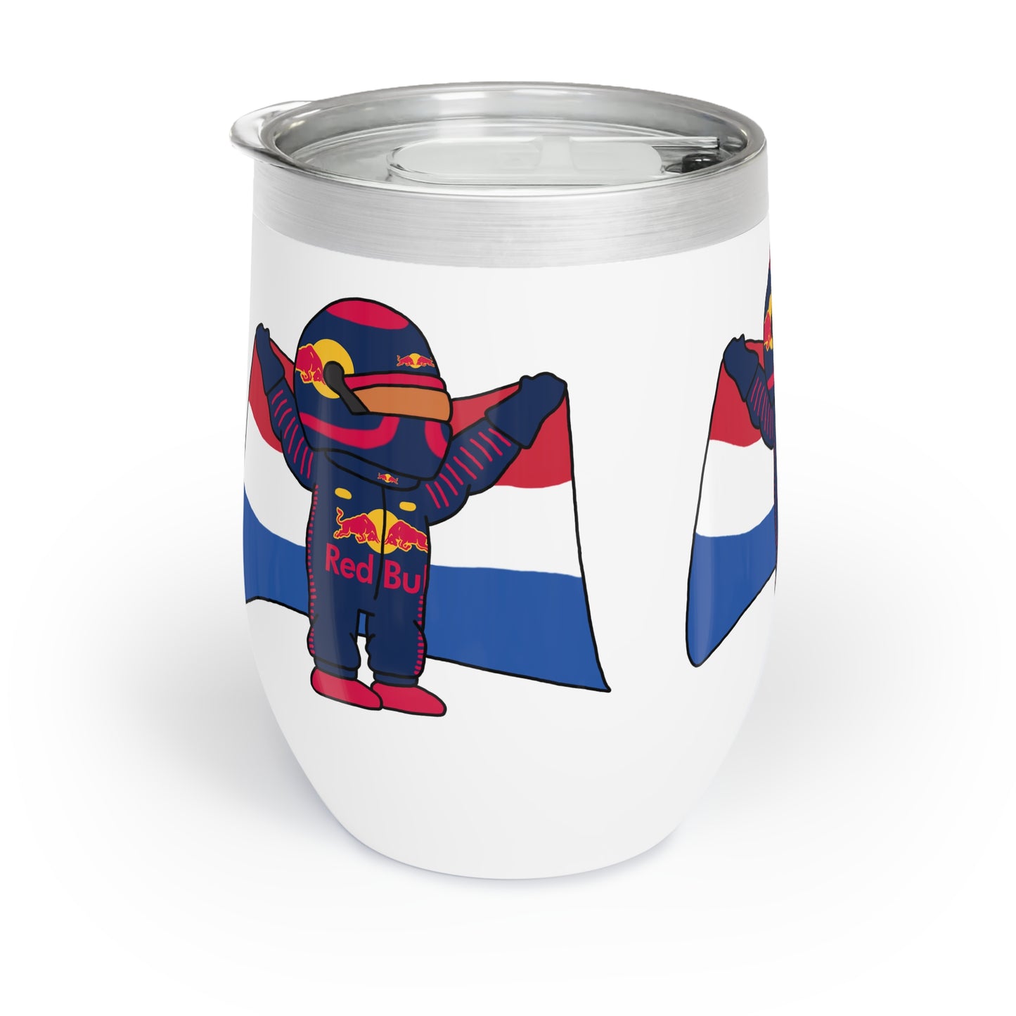 NeVerStappen Red Bull Formula 1 F1 Max Verstappen Wine Tumbler Tumblers F1 Max Verstappen Red Bull Printify
