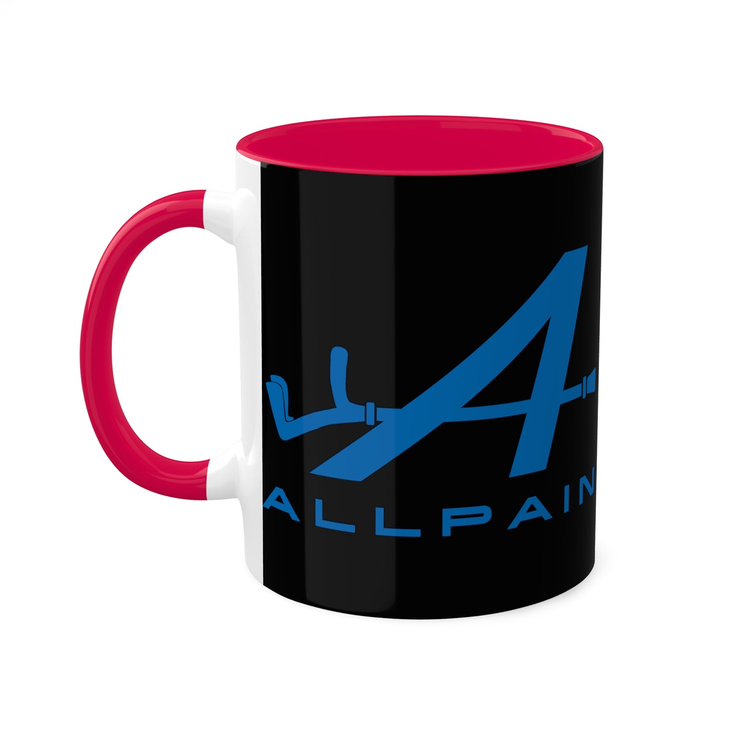 Allpain Alpine F1 Formula 1 Pierre Gasly Esteban Ocon Colorful Mug, 11oz Mugs Alpine F1 Printify