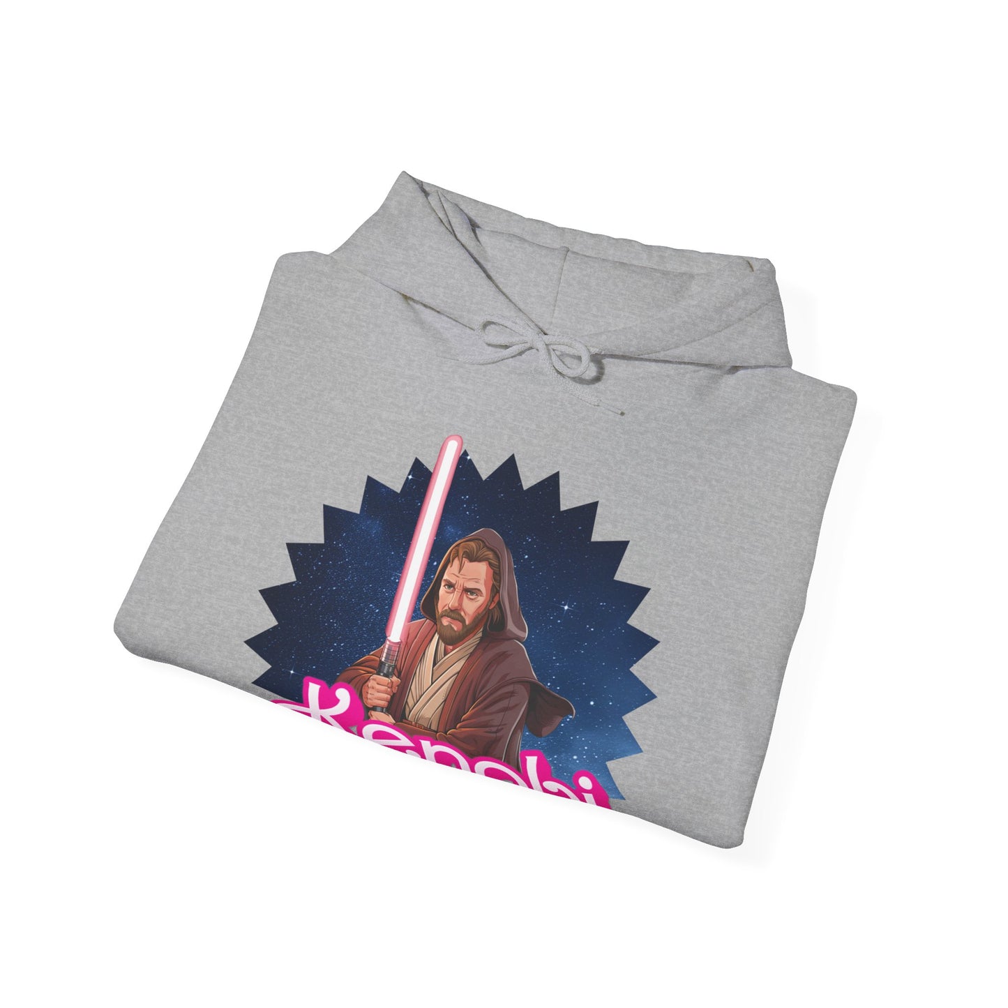 Obi-Wan Kenobi Ken Barbie Movie Star Wars Unisex Heavy Blend Hooded Sweatshirt Hoodies Barbie Ken Movies Star Wars Printify