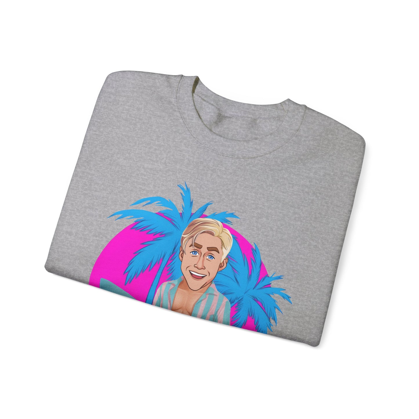 My Job Is Beach Sweatshirt Ken Sweater Barbie Shirt Surfing Jumper Surf Pullover Summer Jumper Vacation Sweater Surfing Gift for Surfer Sweatshirts Barbie Celebrities Ken Movies Ryan Gosling Printify