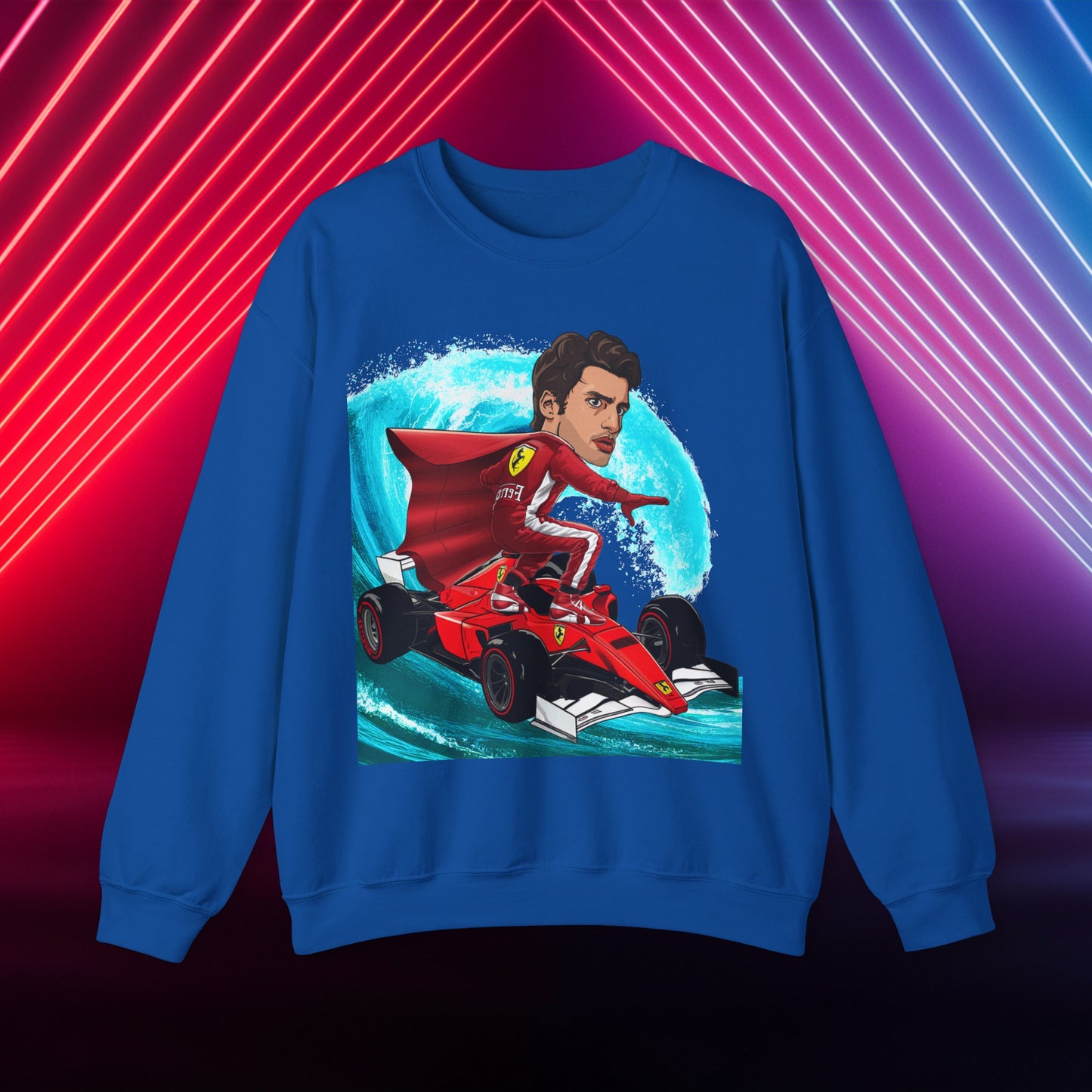 Carlos Sainz Sweatshirt Smooth Operator Jumper Ferrari Sweater Formula 1 Jumper F1 Sweater Ferrari Gift Ferrari Fan Jumper F1 Gift Scuderia Royal Sweatshirts Carlos Sainz F1 Ferrari Printify
