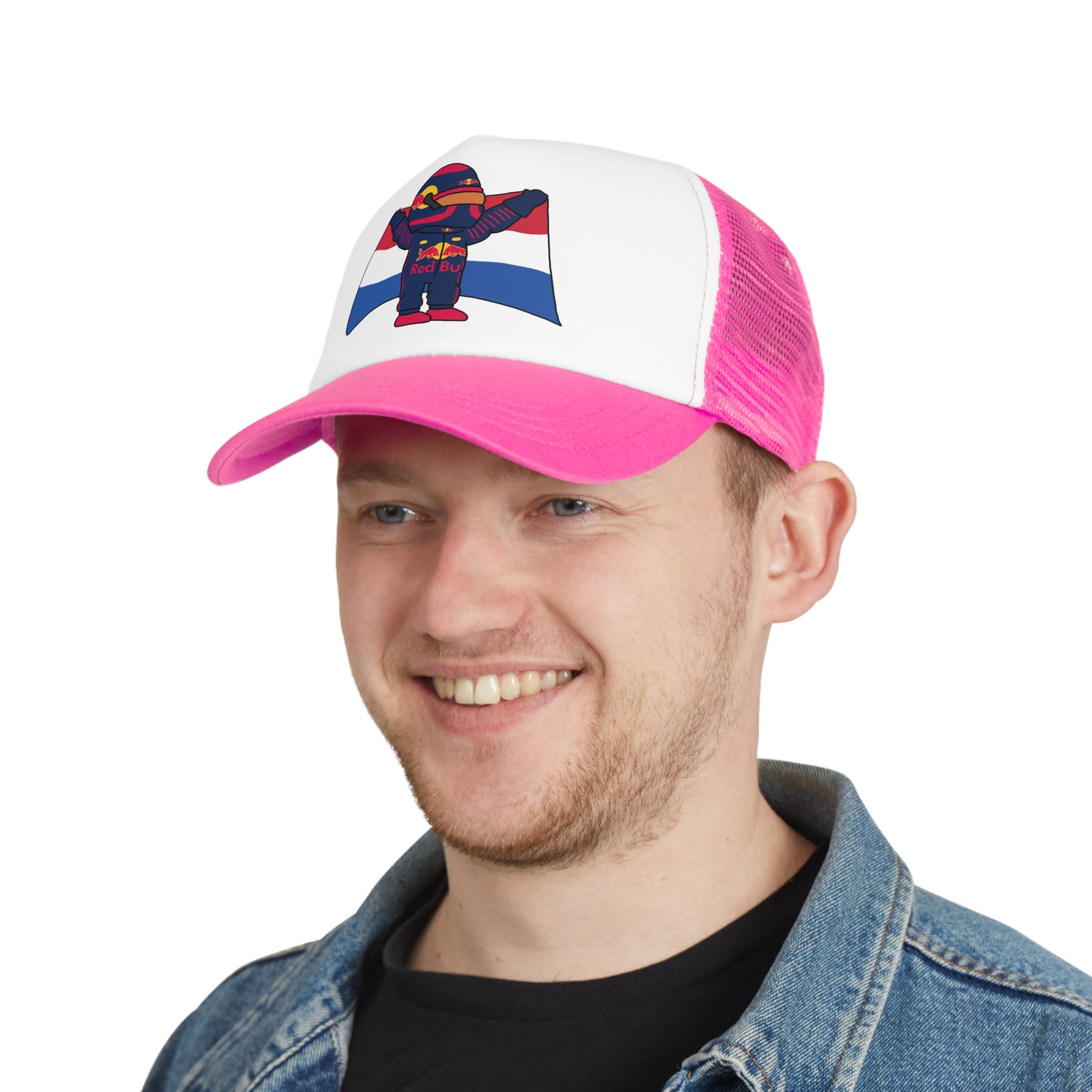 NeVerStappen Red Bull Formula 1 F1 Max Verstappen Mesh Cap Hats F1 Max Verstappen Red Bull Printify