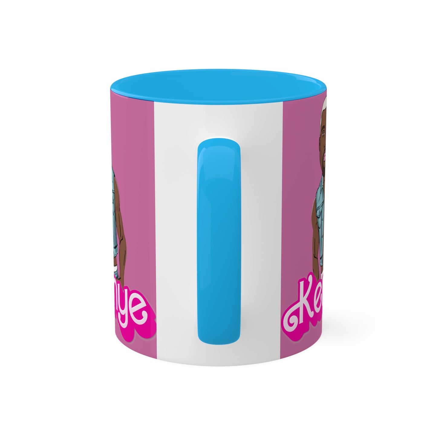 Kenye Barbie Ken Ryan Gosling Kanye West Colorful Mug Mugs Barbie Kanye West Ken Movies Music Printify