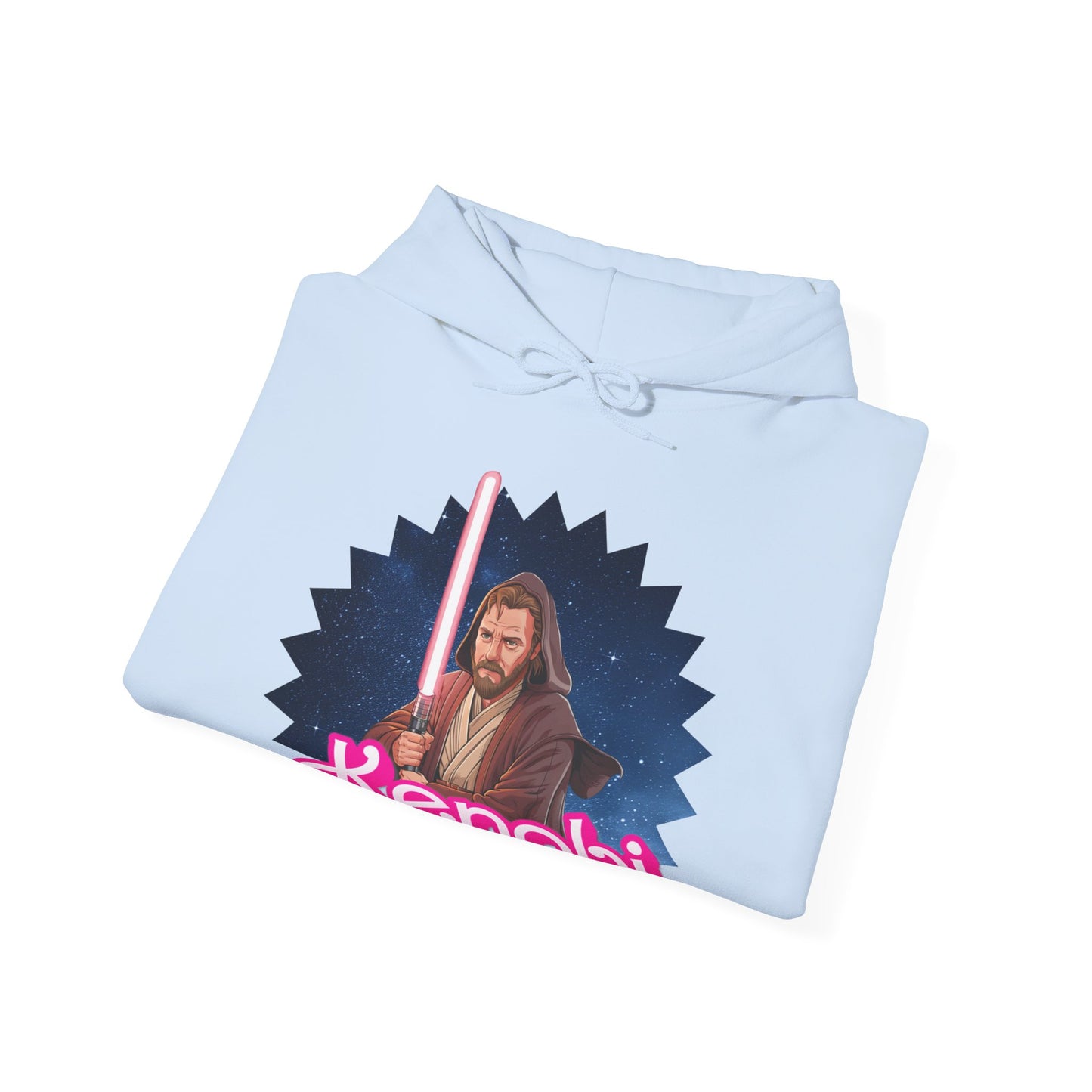 Obi-Wan Kenobi Ken Barbie Movie Star Wars Unisex Heavy Blend Hooded Sweatshirt Hoodies Barbie Ken Movies Star Wars Printify