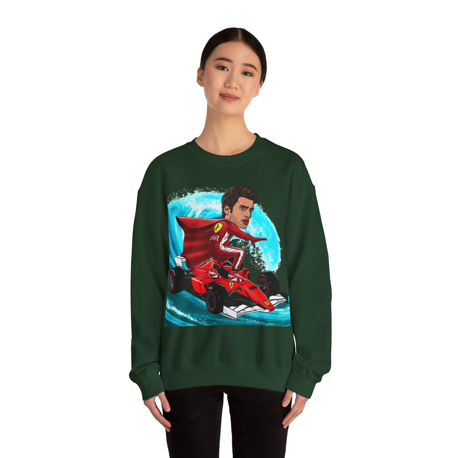 Carlos Sainz Sweatshirt Smooth Operator Jumper Ferrari Sweater Formula 1 Jumper F1 Sweater Ferrari Gift Ferrari Fan Jumper F1 Gift Scuderia Sweatshirts Carlos Sainz F1 Ferrari Printify