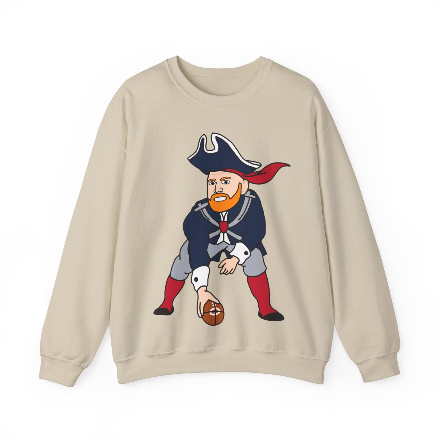 Bill Burrdy New England Patriots Tom Brady Bill Burr Unisex Heavy Blend Crewneck Sweatshirt Sweatshirts American Football Bill Burr Monday Morning Podcast New England Patriots NFL Podcasts Stand-up Comedy Printify
