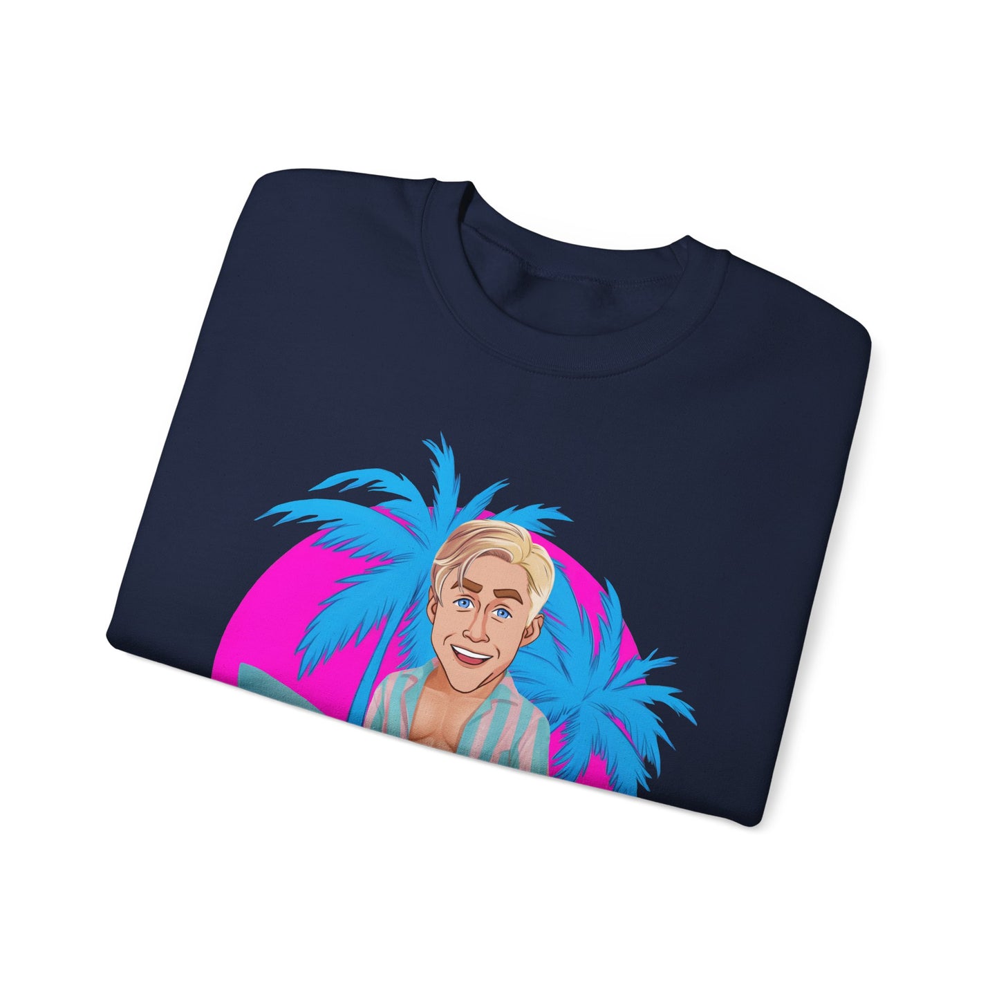 My Job Is Beach Sweatshirt Ken Sweater Barbie Shirt Surfing Jumper Surf Pullover Summer Jumper Vacation Sweater Surfing Gift for Surfer Sweatshirts Barbie Celebrities Ken Movies Ryan Gosling Printify