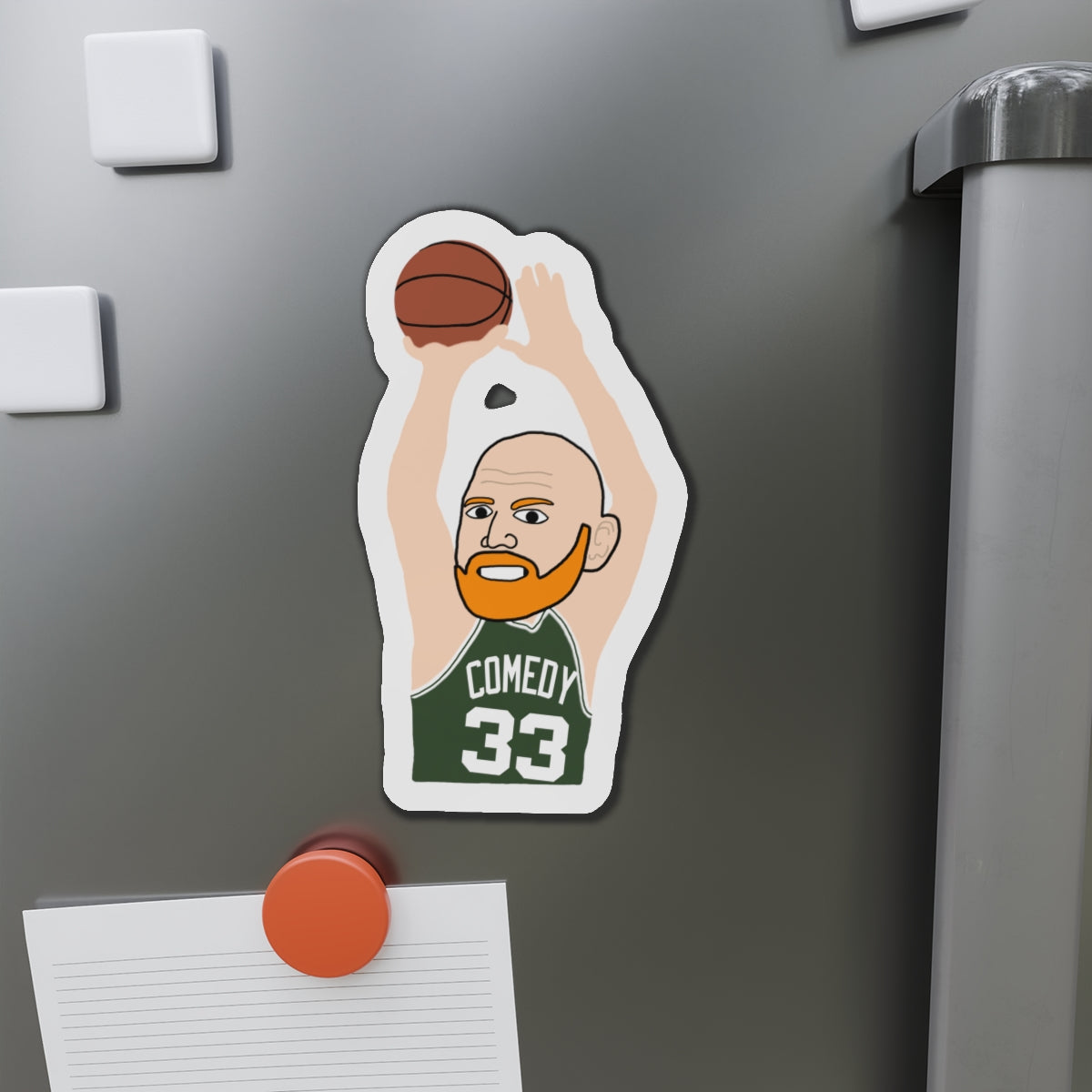 Bill Burrd Boston Celtics Larry Bird Bill Burr Magnet Magnets Basketball Bill Burr Boston Celtics Monday Morning Podcast NBA Podcasts Stand-up Comedy Printify