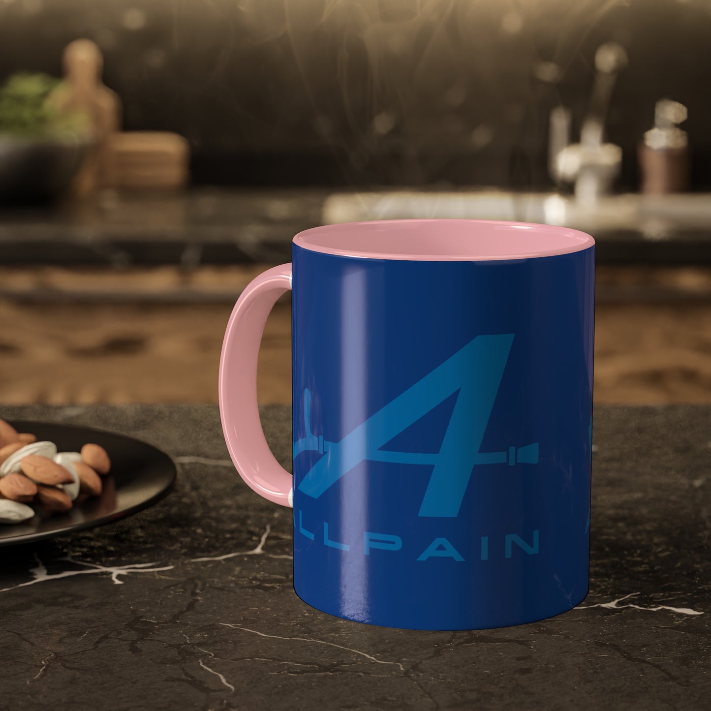 Allpain Alpine F1 Formula 1 Pierre Gasly Esteban Ocon Colorful Mug, 11oz 11oz Pink Mugs Alpine F1 Printify