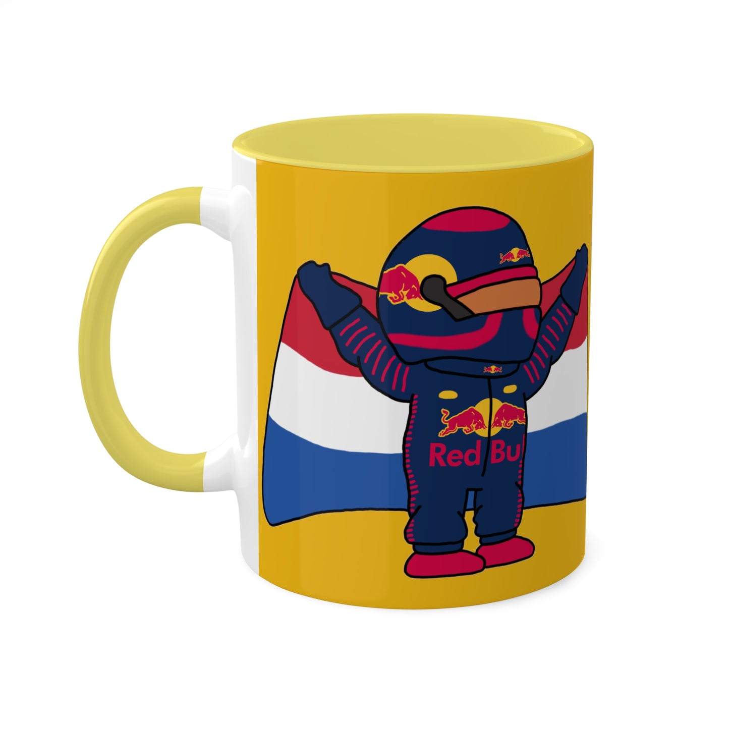 NeVerStappen Red Bull Formula 1 F1 Max Vertsappen Colorful Mugs, 11oz Mugs Printify