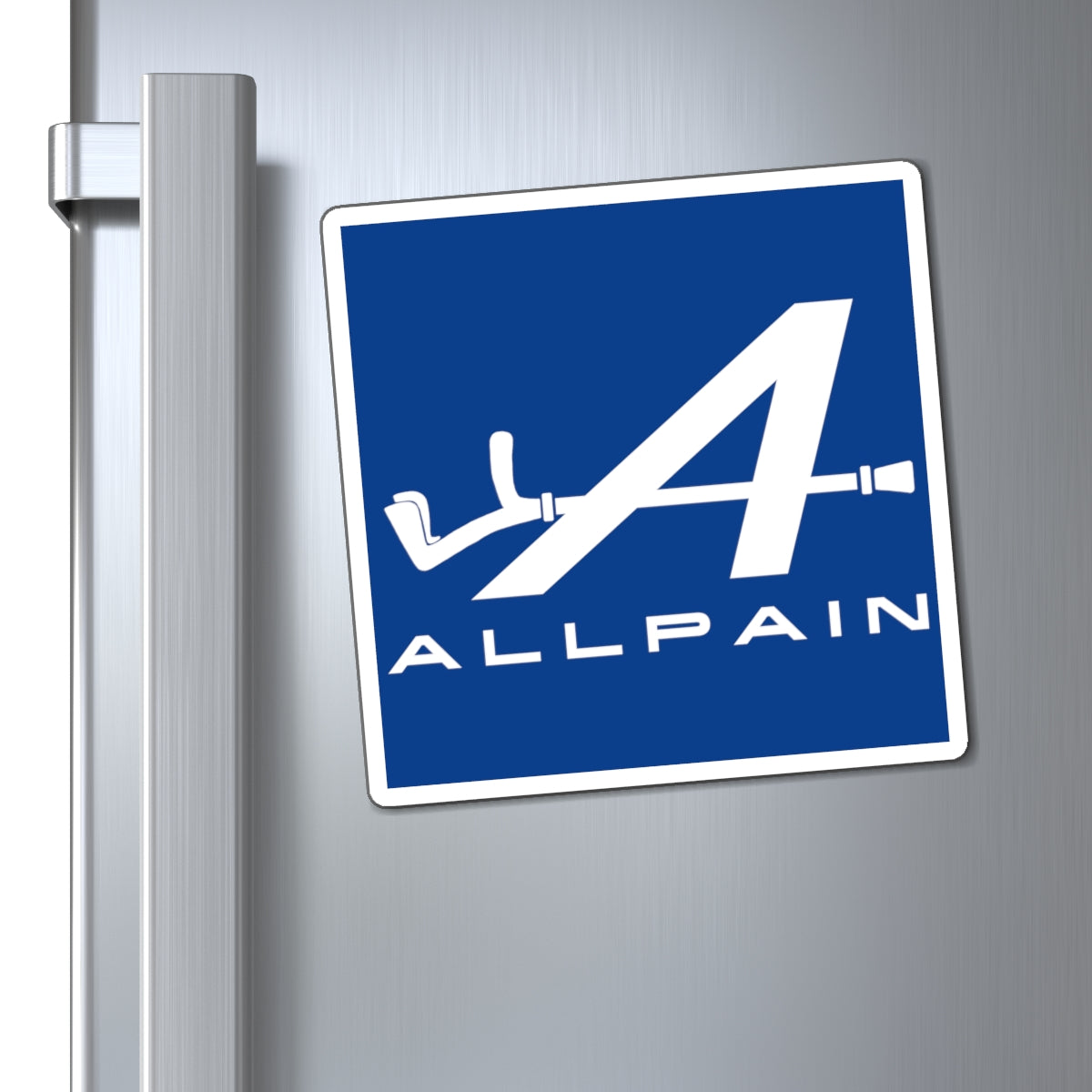 Allpain Alpine F1 Formula 1 Pierre Gasly Esteban Ocon Magnet 6" × 6" Magnets Alpine F1 Printify