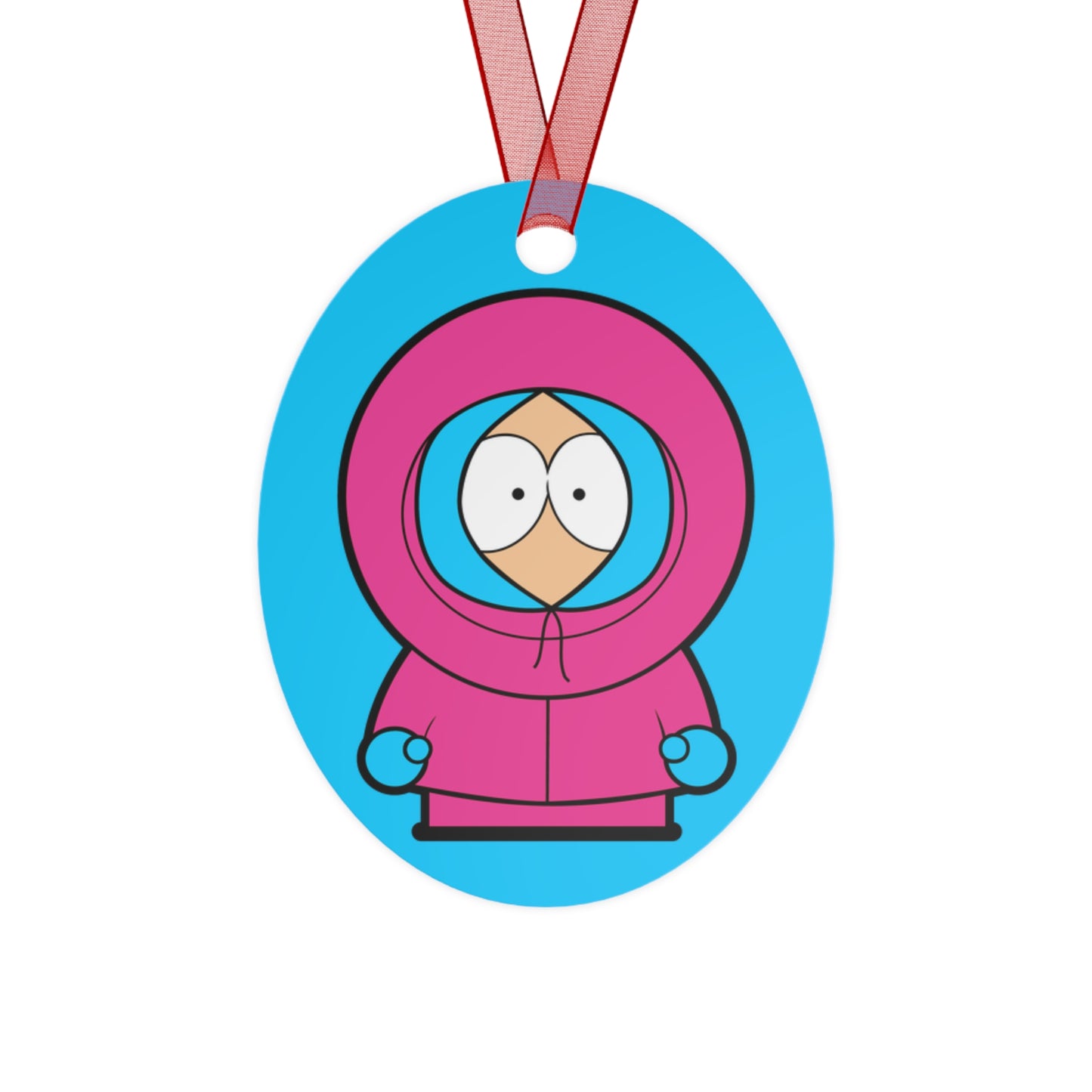 Kenny McCormick Ken Ryan Gosling Barbie South Park Kenny Metal Ornament Christmas Barbie Ken Kenny Movies South Park TV Shows Printify