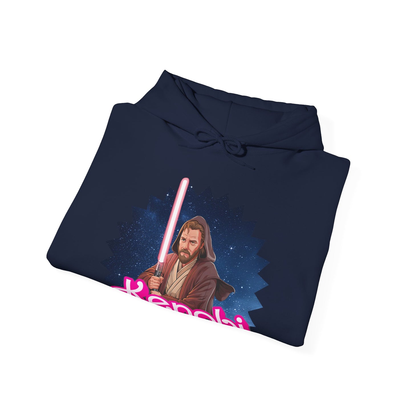 Obi-Wan Kenobi Ken Barbie Movie Star Wars Unisex Heavy Blend Hooded Sweatshirt Hoodies Barbie Ken Movies Star Wars Printify