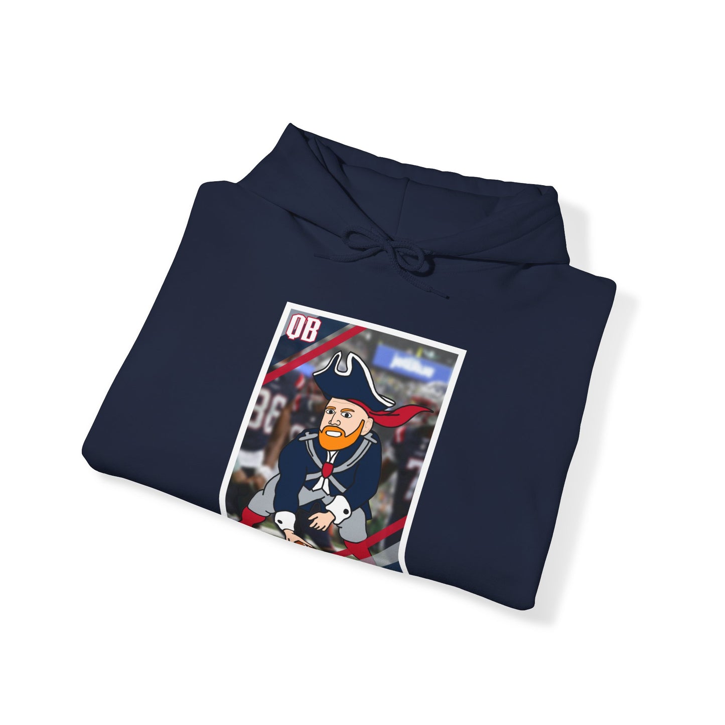 Bill Burrdy New England Patriots Tom Brady Bill Burr Unisex Heavy Blend Hooded Sweatshirt Hoodies American Football Bill Burr Monday Morning Podcast New England Patriots NFL Podcasts Stand-up Comedy Printify