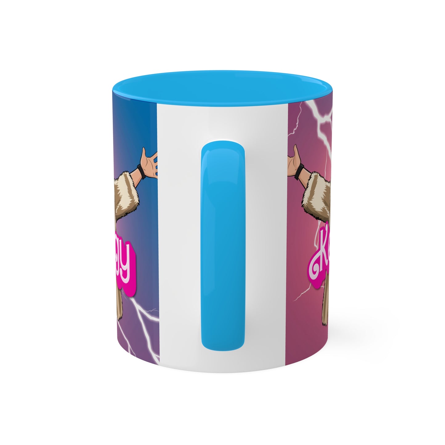 Kenergy Barbie Ryan Gosling Ken Colorful Mug Mugs Barbie Celebrities Ken Kenergy Movies Ryan Gosling Printify