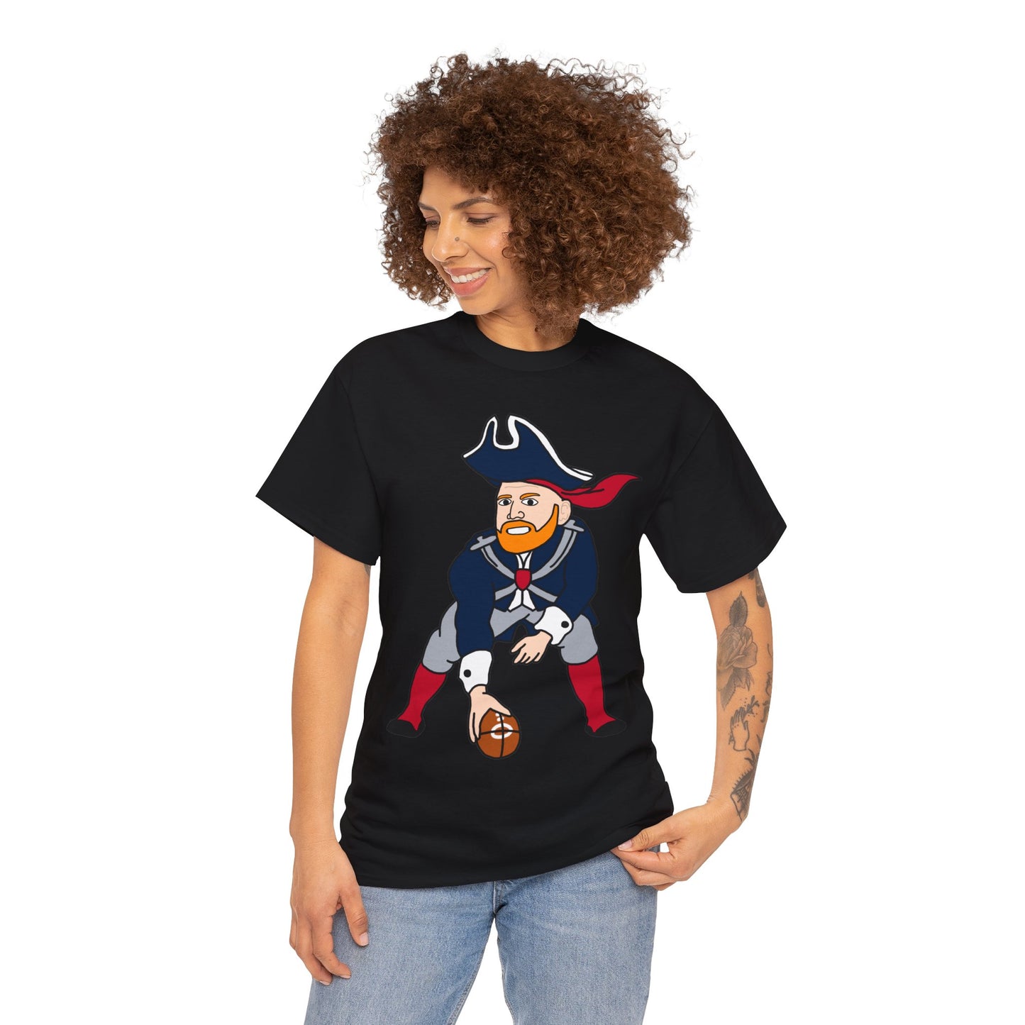 Bill Burrdy New England Patriots Tom Brady Bill Burr Unisex Heavy Cotton Tee T-shirts American Football Bill Burr Monday Morning Podcast New England Patriots NFL Podcasts Stand-up Comedy Printify