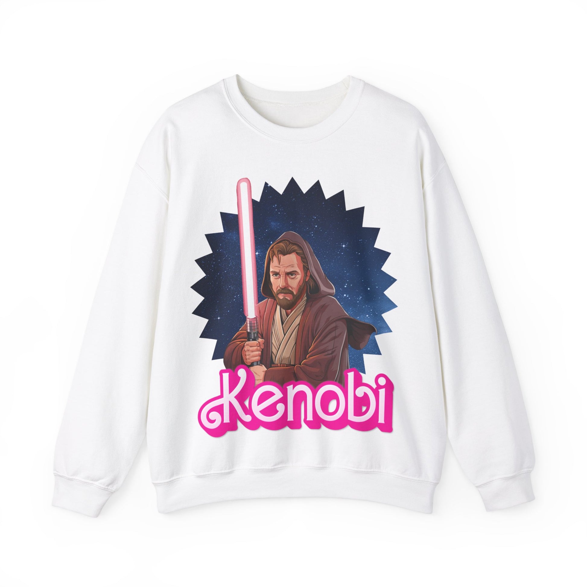 Obi-Wan Kenobi Ken Barbie Movie Star Wars Unisex Heavy Blend Crewneck Sweatshirt Sweatshirts Barbie Ken Movies Star Wars Printify