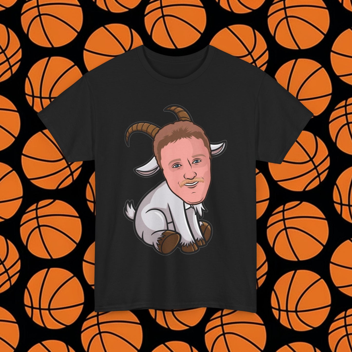 Larry Bird G.O.A.T. T-Shirt - Funny Basketball Meme Casual Top - Greatest of All Time Tee for Basketball Fans - Perfect Gift for Larry Bird Fans Black T-shirts Basketball Boston Celtics G.O.A.T. Larry Bird NBA Printify