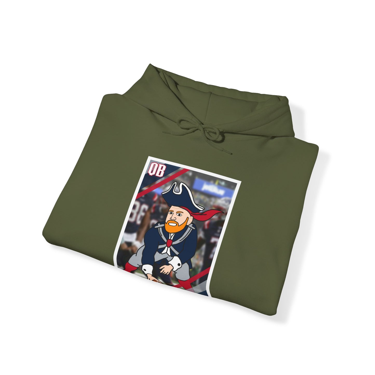 Bill Burrdy New England Patriots Tom Brady Bill Burr Unisex Heavy Blend Hooded Sweatshirt Hoodies American Football Bill Burr Monday Morning Podcast New England Patriots NFL Podcasts Stand-up Comedy Printify