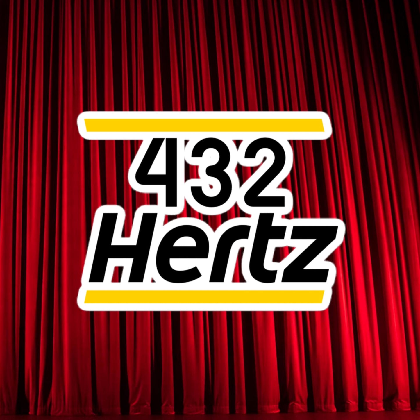 432Hz Hertz Matt and Shane's Secret Podcast MSSP Bubble-free stickers 4″×4″ Stickers Matt McCusker MSSP Podcasts Shane Gillis Stand-up Comedy Next Cult Brand