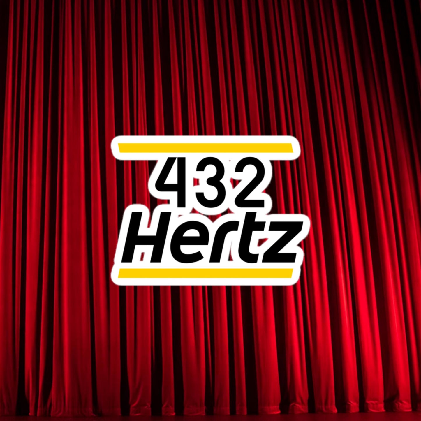 432Hz Hertz Matt and Shane's Secret Podcast MSSP Bubble-free stickers 3″×3″ Stickers Matt McCusker MSSP Podcasts Shane Gillis Stand-up Comedy Next Cult Brand