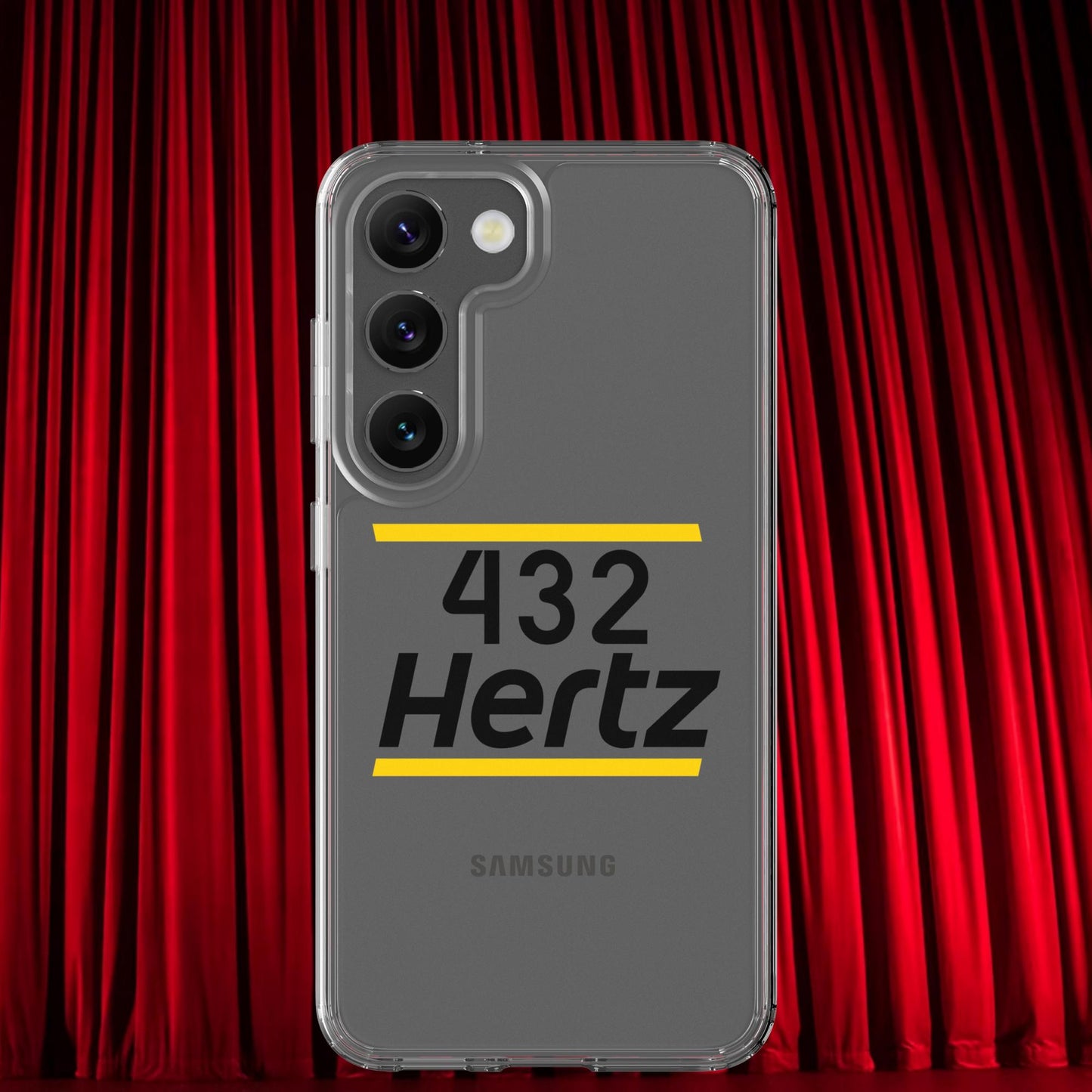432Hz Hertz Matt and Shane's Secret Podcast MSSP Clear Case for Samsung Samsung Galaxy S23 Mobile Phone Cases Matt McCusker MSSP Podcasts Shane Gillis Stand-up Comedy Next Cult Brand