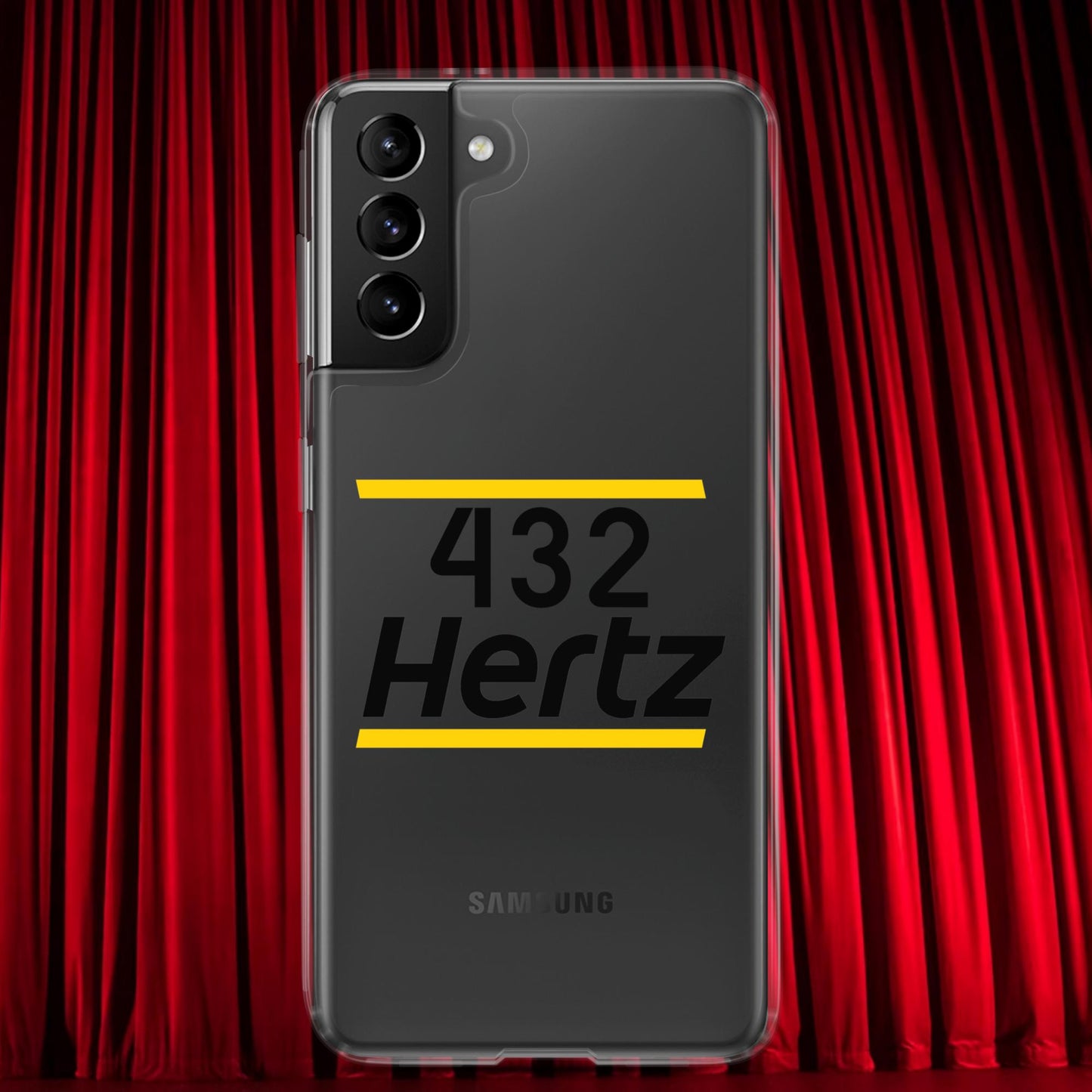 432Hz Hertz Matt and Shane's Secret Podcast MSSP Clear Case for Samsung Samsung Galaxy S21 Plus Mobile Phone Cases Matt McCusker MSSP Podcasts Shane Gillis Stand-up Comedy Next Cult Brand