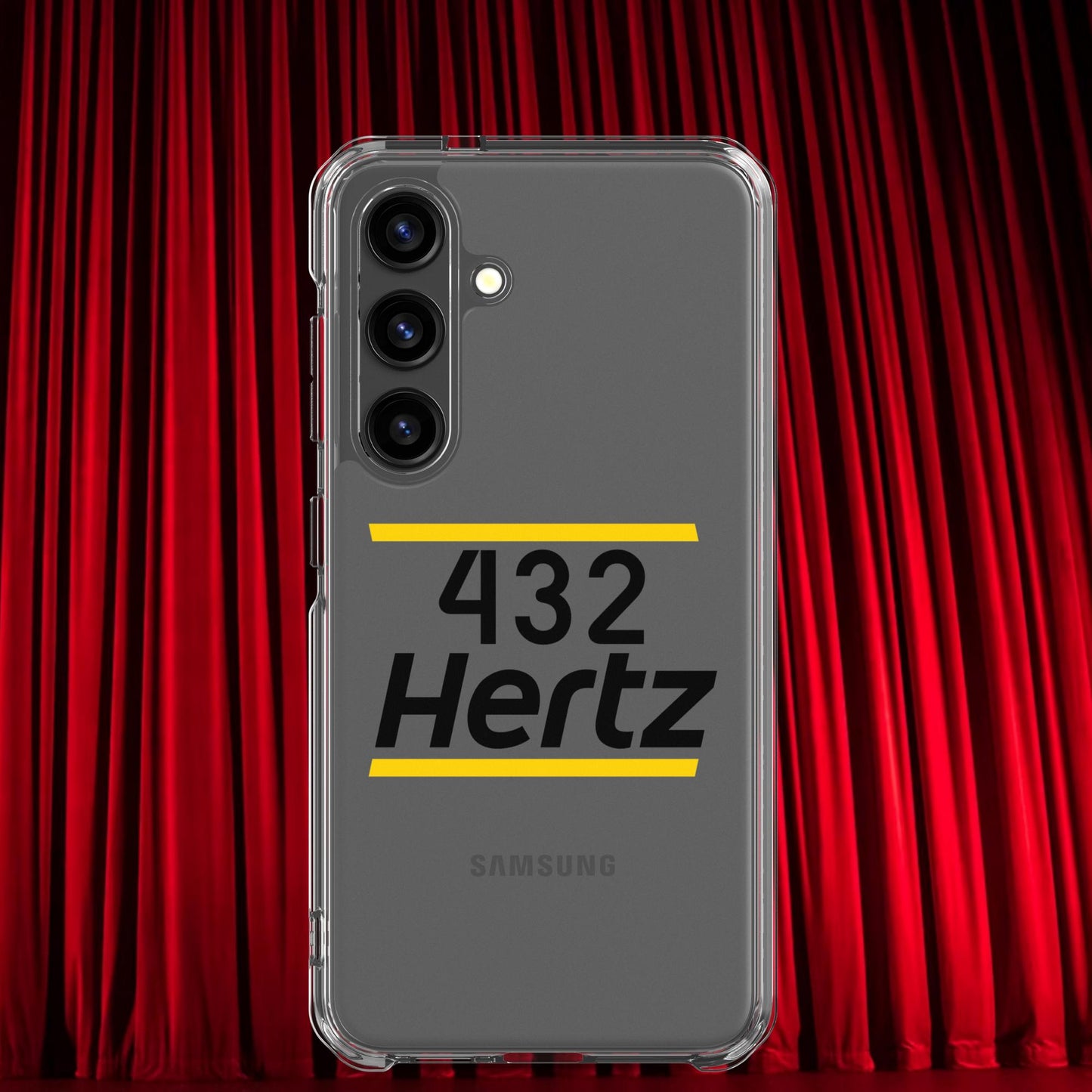 432Hz Hertz Matt and Shane's Secret Podcast MSSP Clear Case for Samsung Samsung Galaxy S24 Mobile Phone Cases Matt McCusker MSSP Podcasts Shane Gillis Stand-up Comedy Next Cult Brand