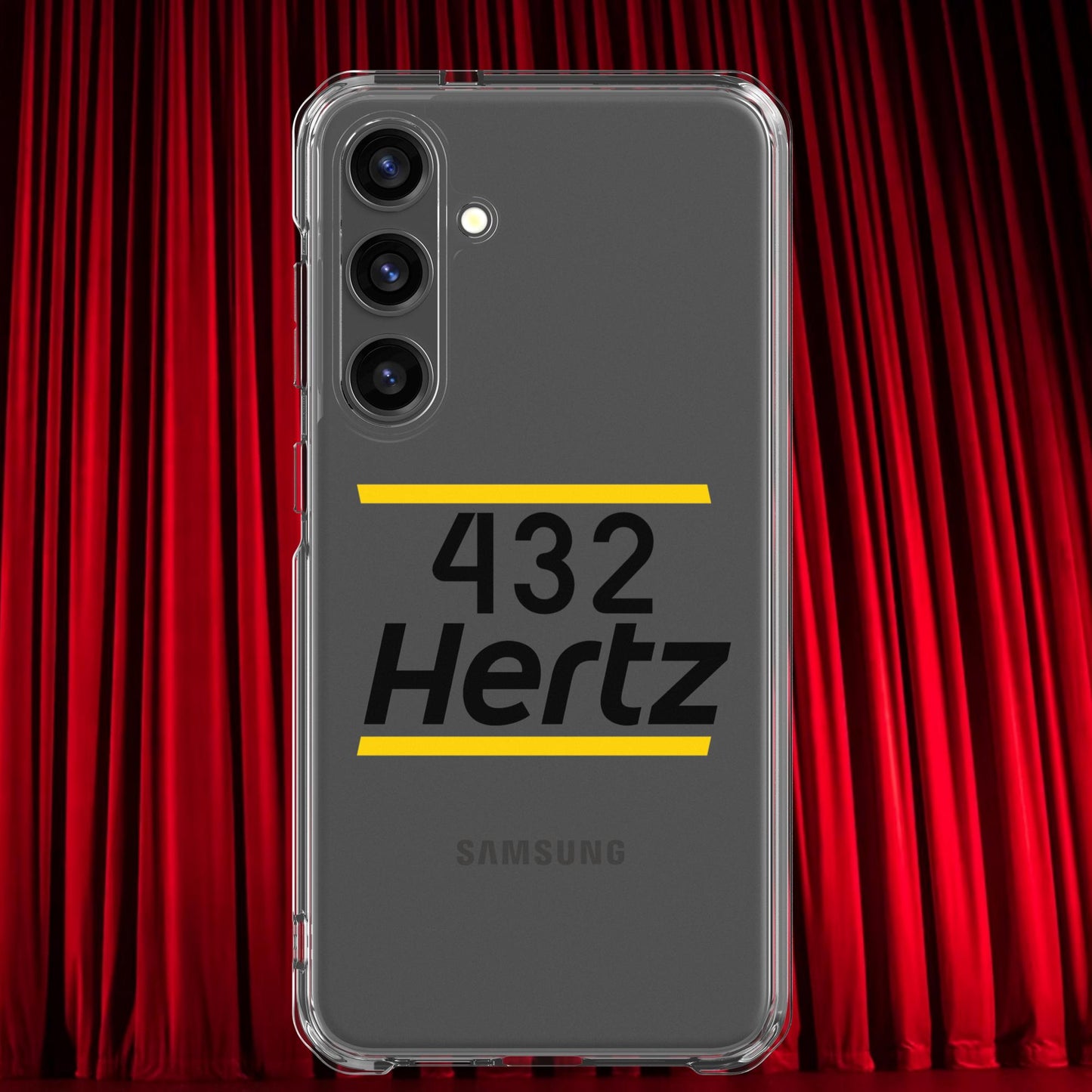 432Hz Hertz Matt and Shane's Secret Podcast MSSP Clear Case for Samsung Samsung Galaxy S24 Plus Mobile Phone Cases Matt McCusker MSSP Podcasts Shane Gillis Stand-up Comedy Next Cult Brand