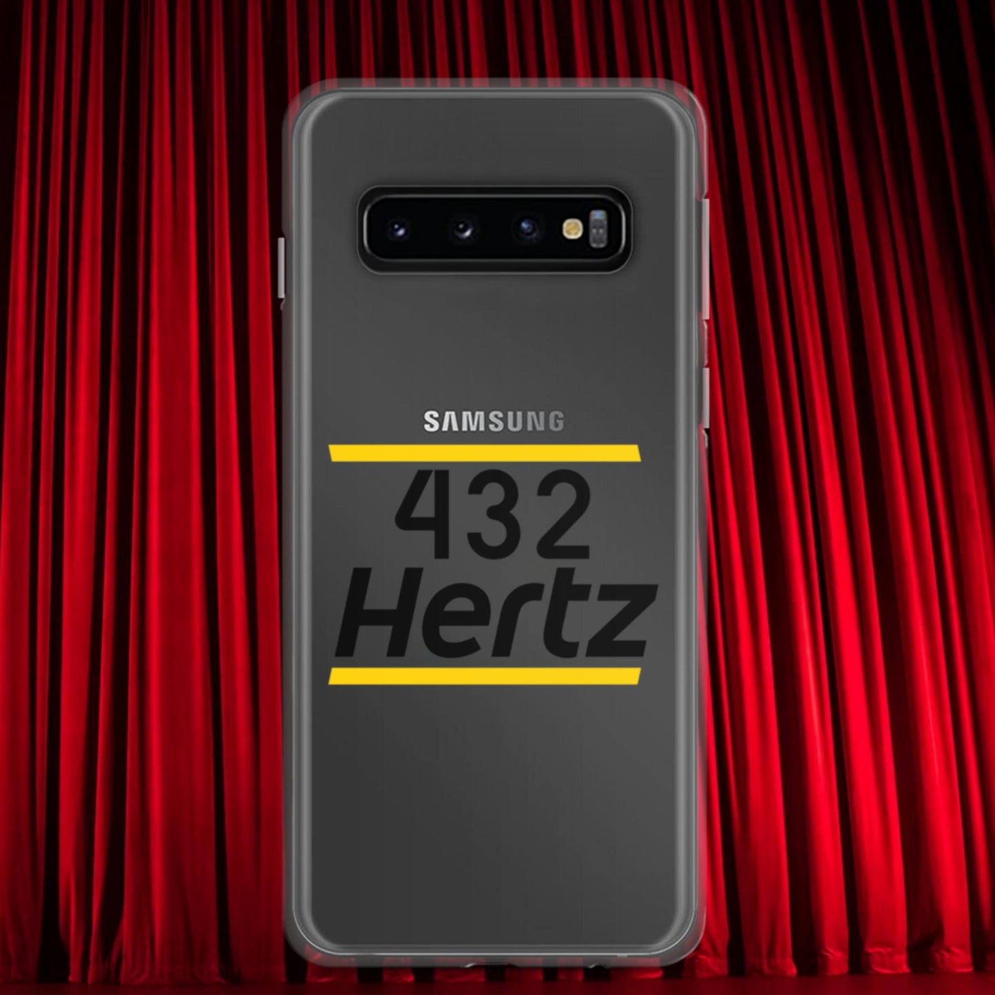 432Hz Hertz Matt and Shane's Secret Podcast MSSP Clear Case for Samsung Samsung Galaxy S10 Mobile Phone Cases Matt McCusker MSSP Podcasts Shane Gillis Stand-up Comedy Next Cult Brand
