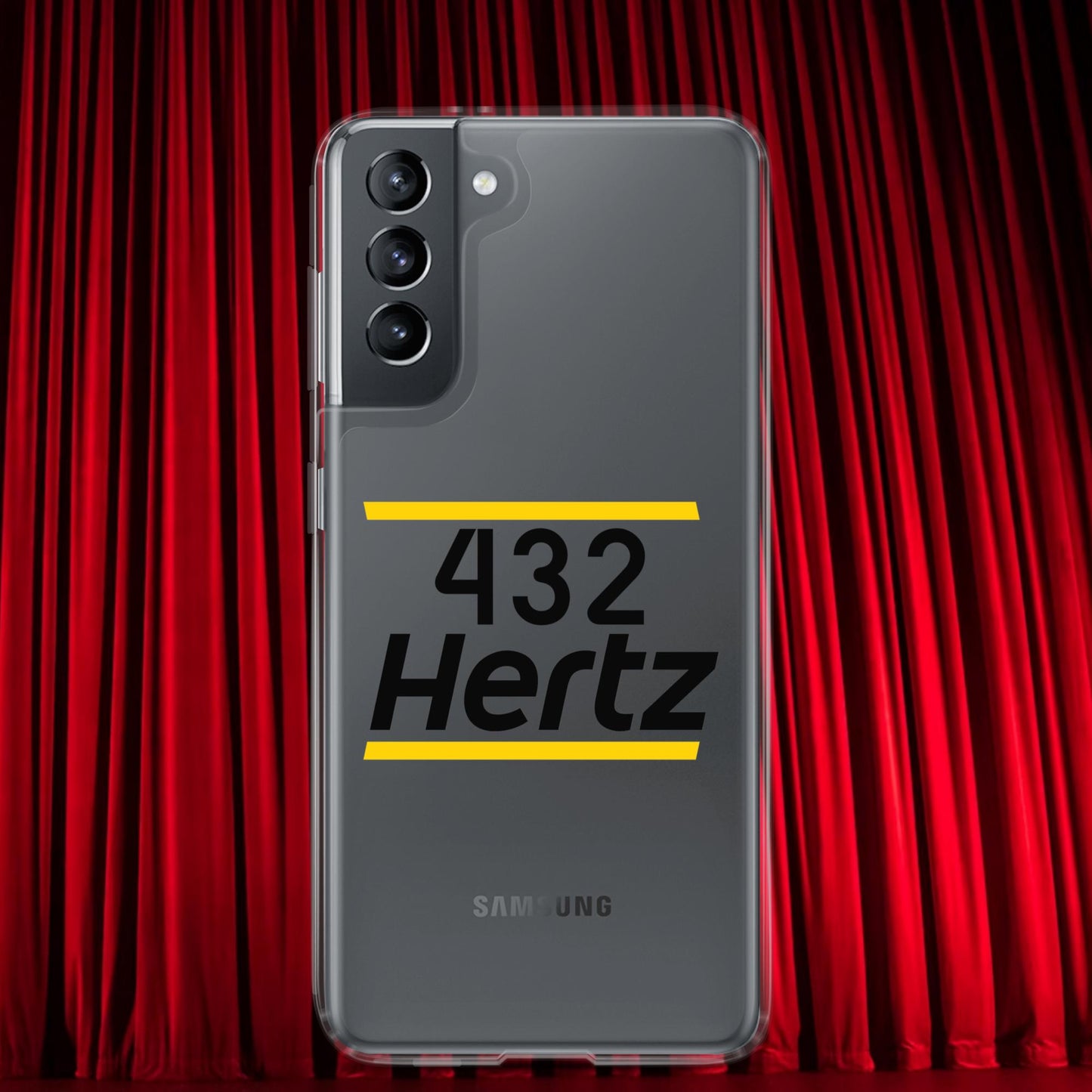 432Hz Hertz Matt and Shane's Secret Podcast MSSP Clear Case for Samsung Samsung Galaxy S21 Mobile Phone Cases Matt McCusker MSSP Podcasts Shane Gillis Stand-up Comedy Next Cult Brand