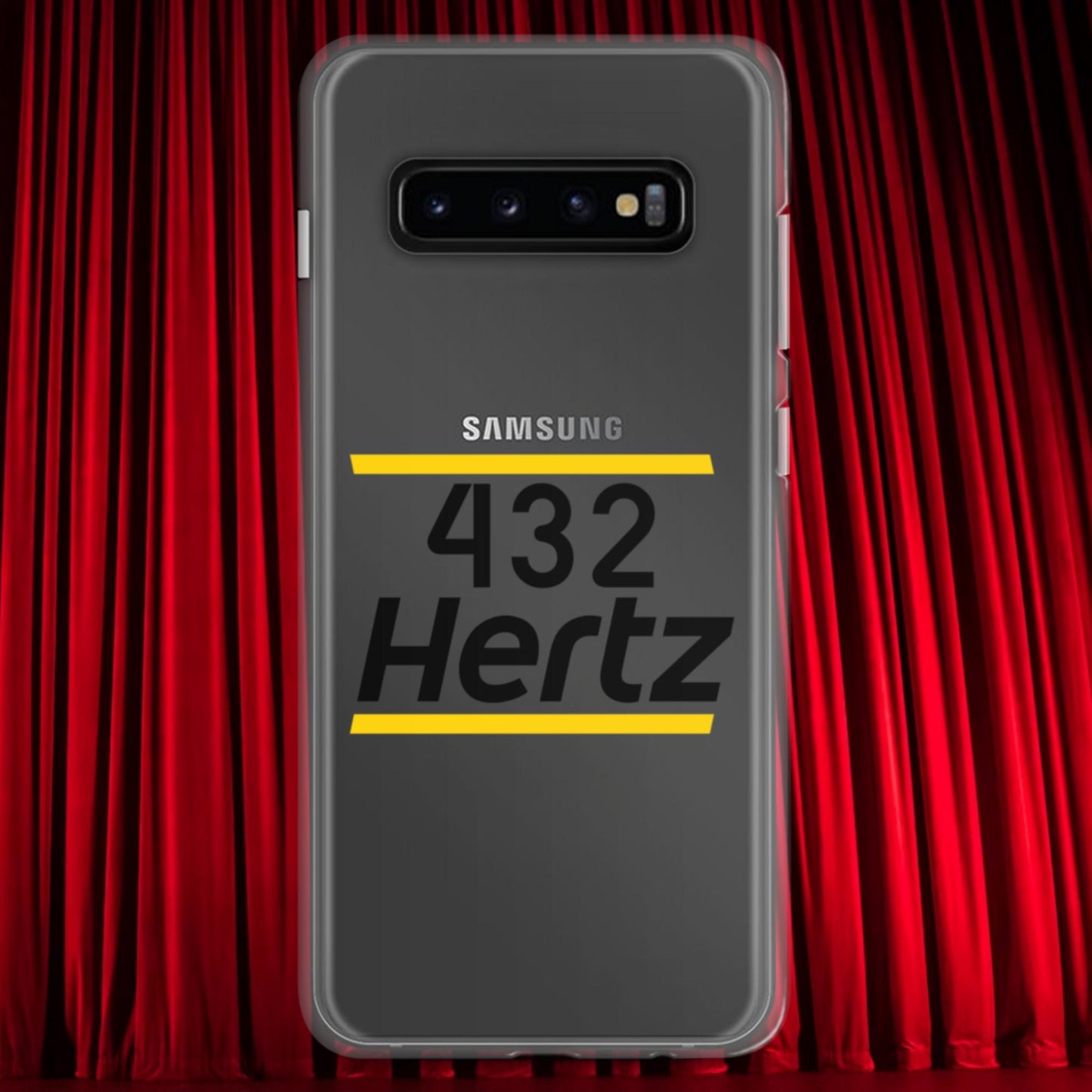 432Hz Hertz Matt and Shane's Secret Podcast MSSP Clear Case for Samsung Samsung Galaxy S10+ Mobile Phone Cases Matt McCusker MSSP Podcasts Shane Gillis Stand-up Comedy Next Cult Brand