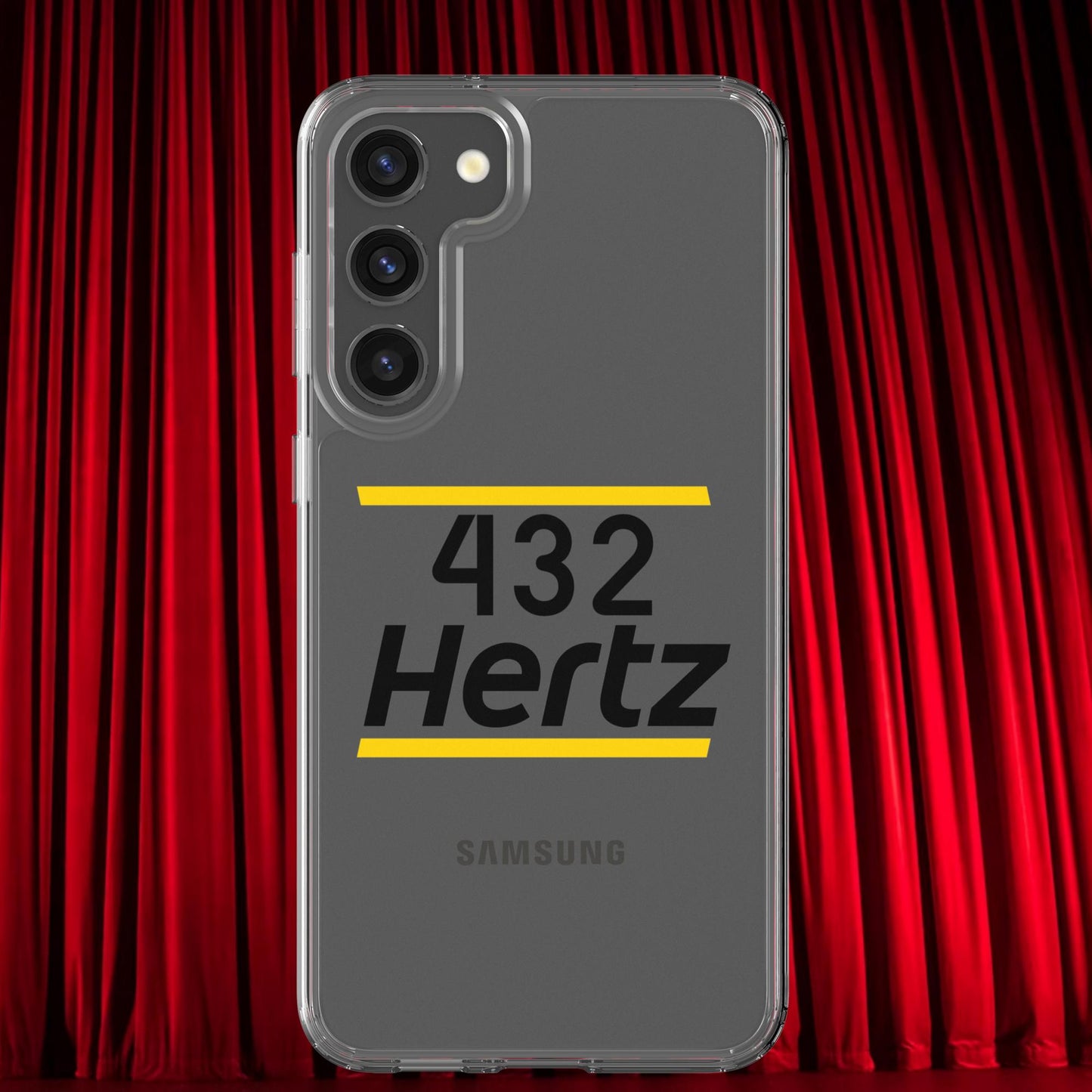 432Hz Hertz Matt and Shane's Secret Podcast MSSP Clear Case for Samsung Samsung Galaxy S23 Plus Mobile Phone Cases Matt McCusker MSSP Podcasts Shane Gillis Stand-up Comedy Next Cult Brand