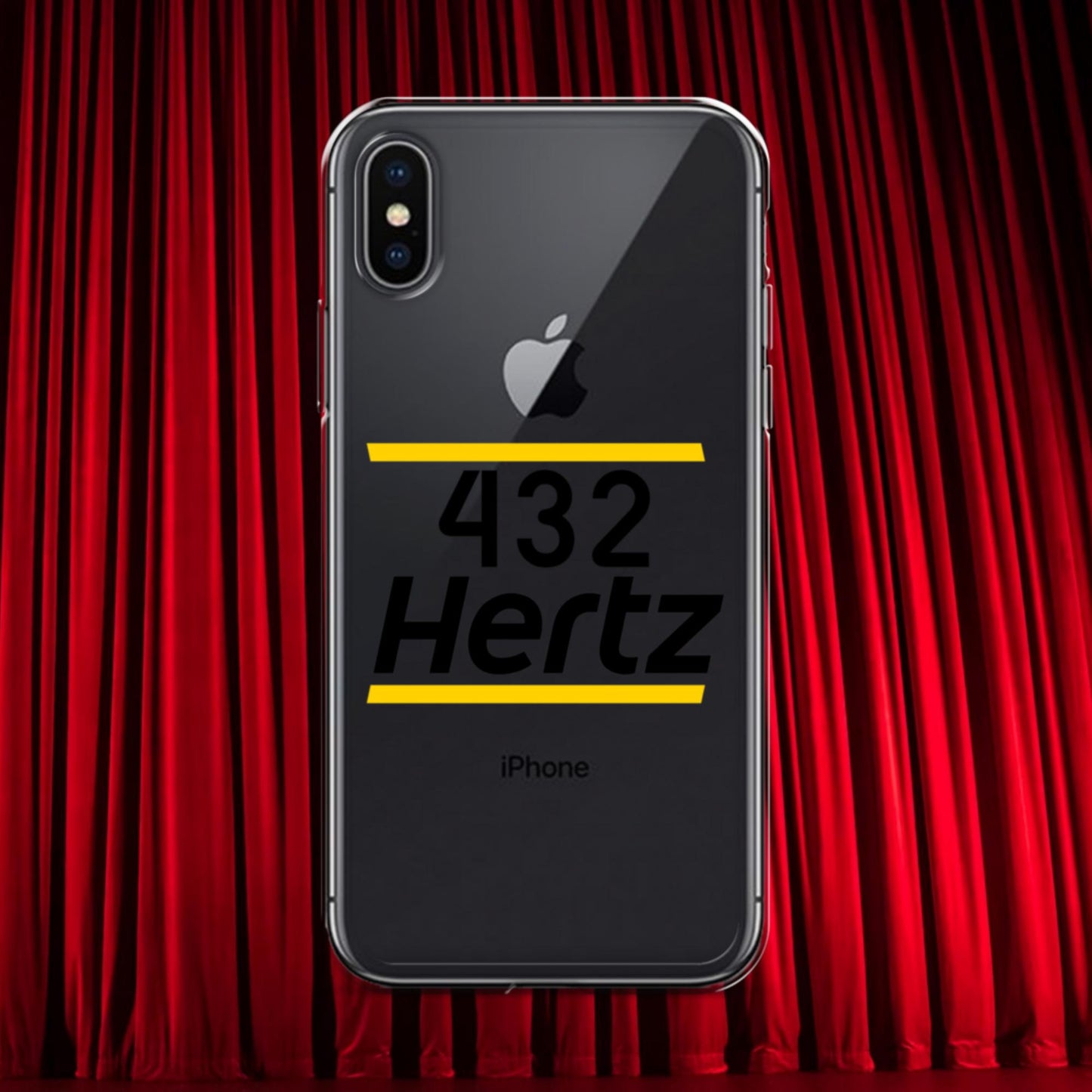 432Hz Hertz Matt and Shane's Secret Podcast MSSP Clear Case for iPhone iPhone X XS Mobile Phone Cases Matt McCusker MSSP Podcasts Shane Gillis Stand-up Comedy Next Cult Brand