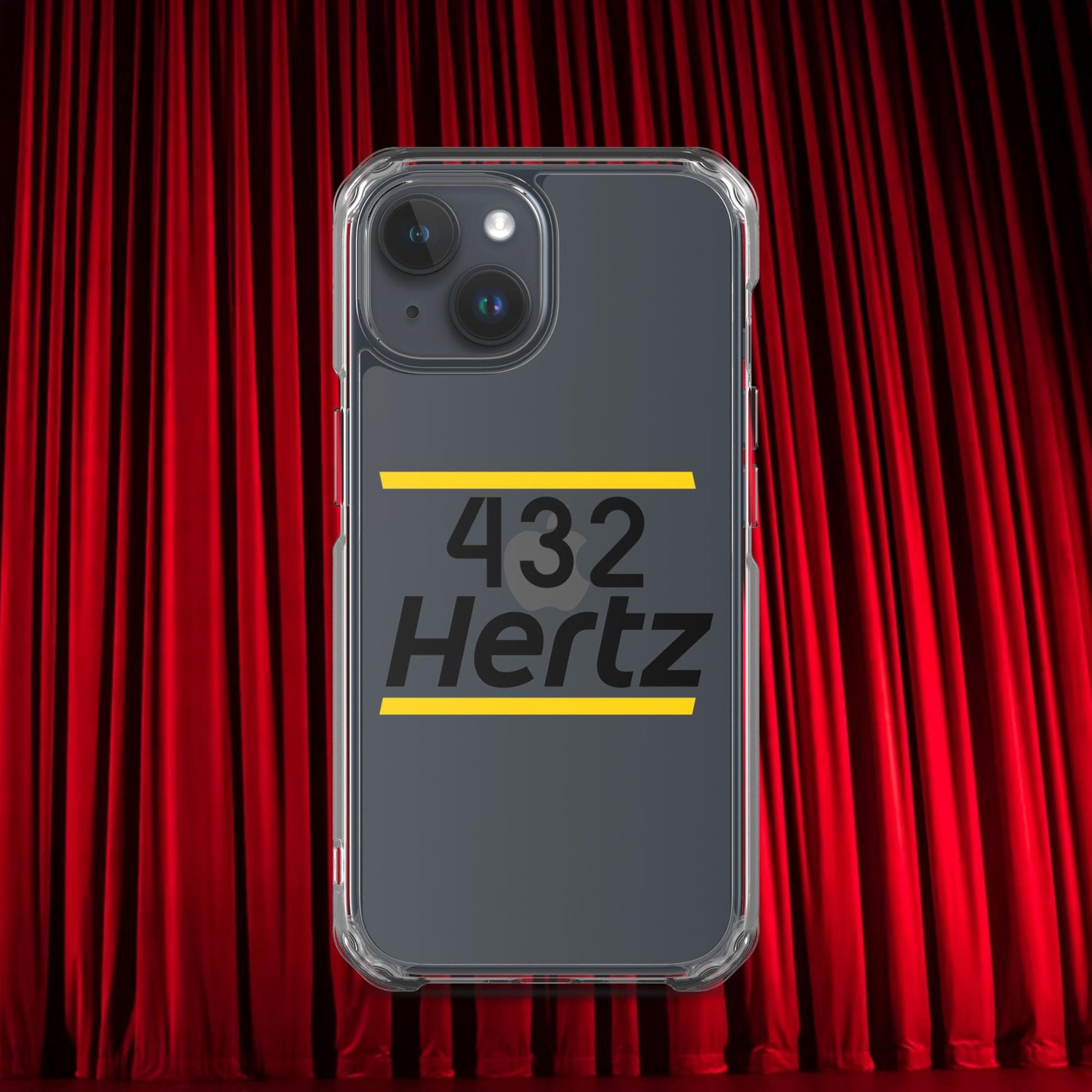 432Hz Hertz Matt and Shane's Secret Podcast MSSP Clear Case for iPhone iPhone 15 Mobile Phone Cases Matt McCusker MSSP Podcasts Shane Gillis Stand-up Comedy Next Cult Brand
